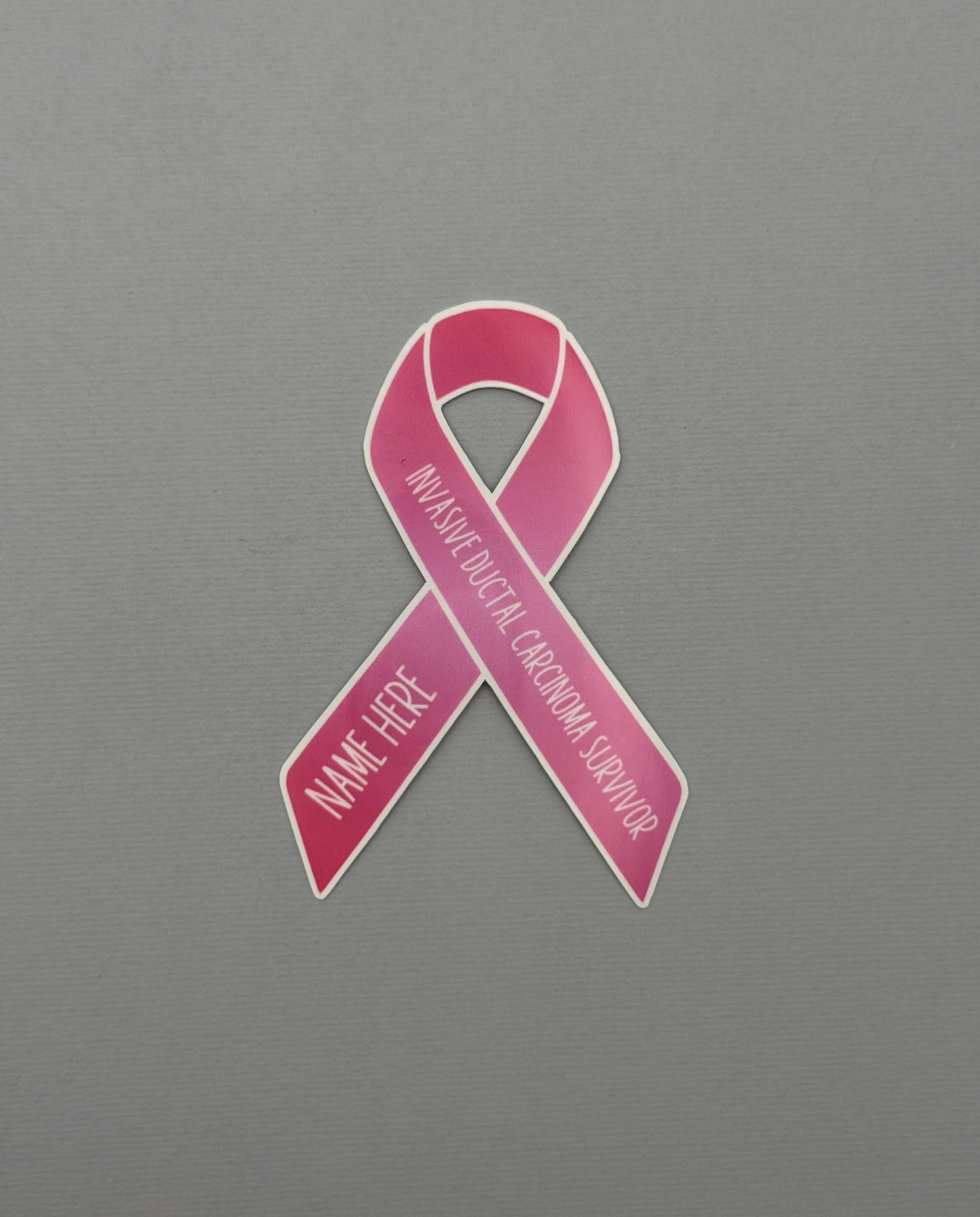 Invasive Ductal Carcinoma (IDC) Survivor Custom Ribbon Sticker or Magnet