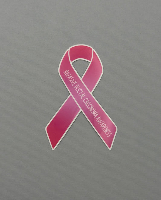 Invasive Ductal Carcinoma (IDC) Awareness Ribbon Sticker or Magnet