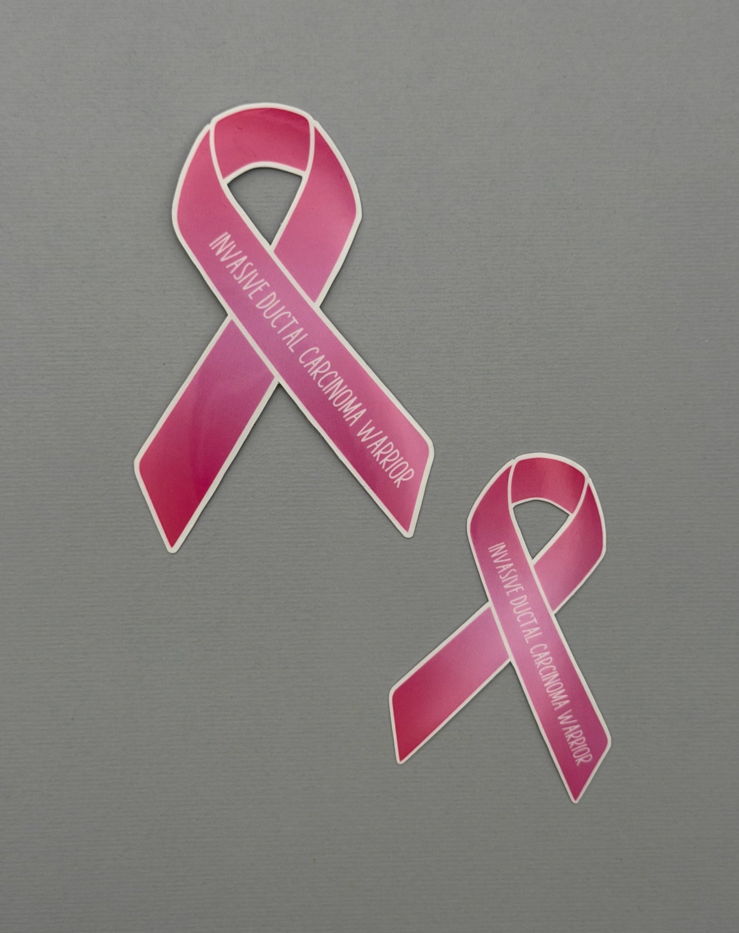 Invasive Ductal Carcinoma (IDC) Survivor Ribbon Sticker or Magnet