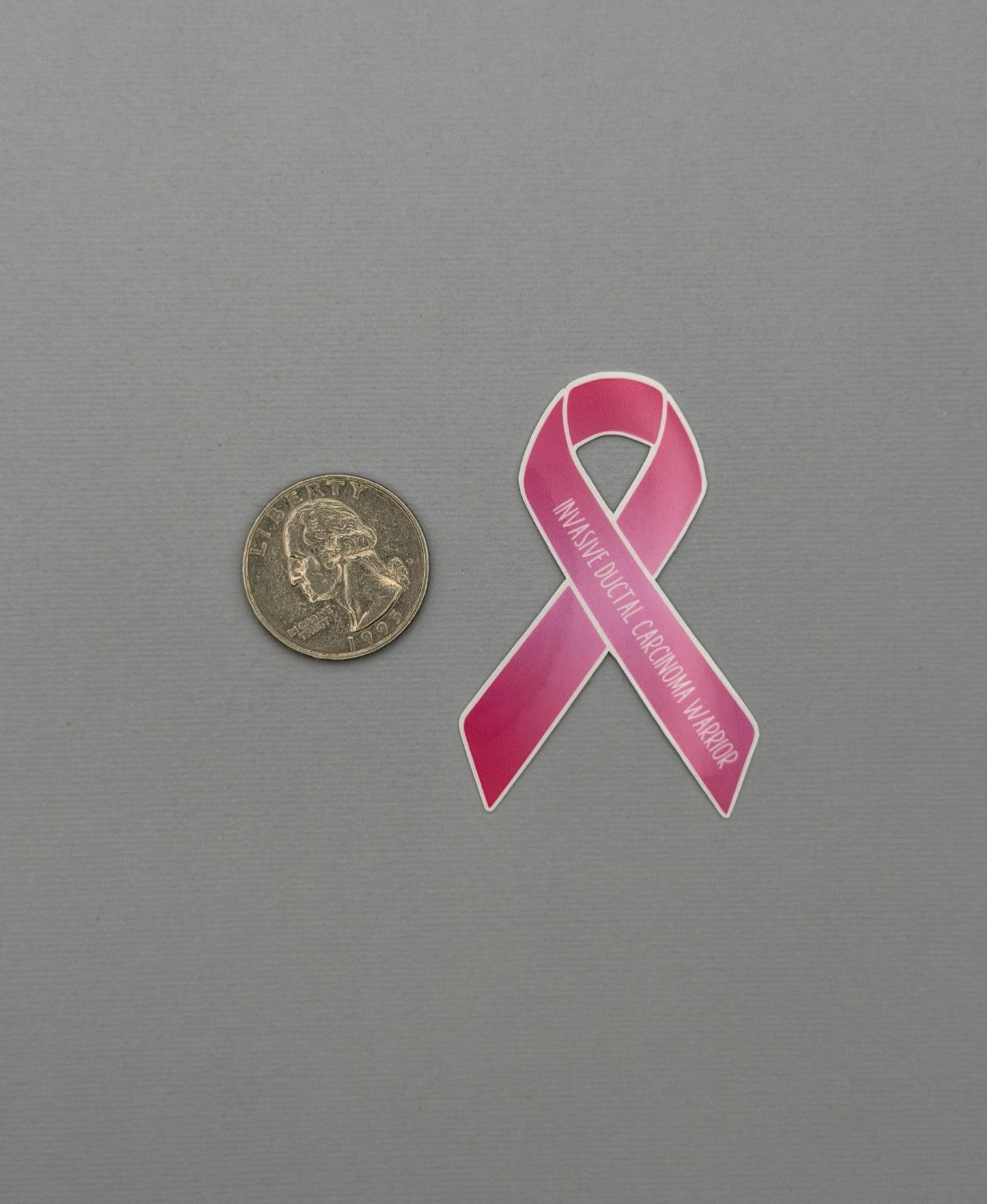 Invasive Ductal Carcinoma (IDC) Survivor Ribbon Sticker or Magnet