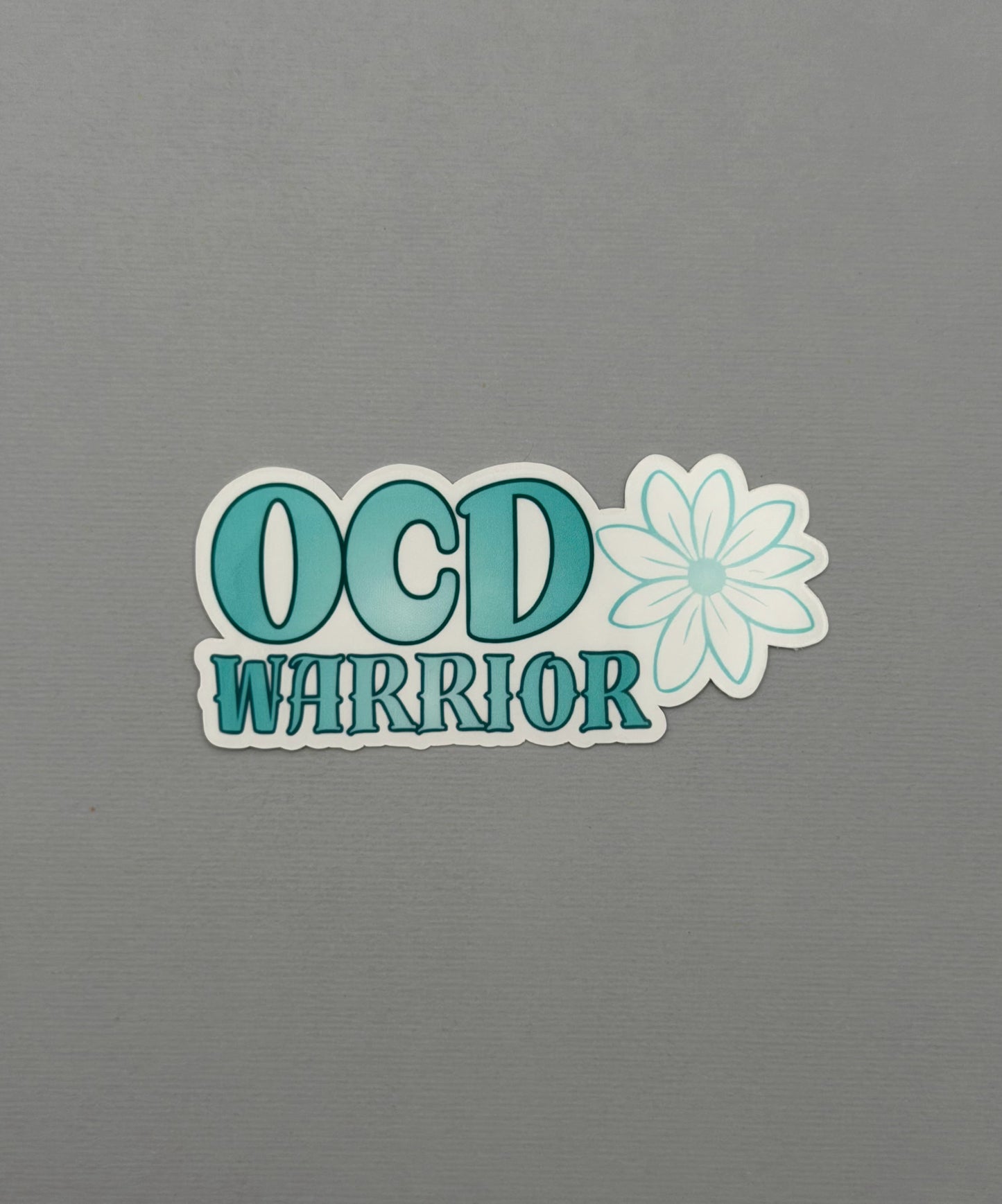 OCD Awareness Warrior Flower Sticker or Magnet | Obsessive-Compulsive Disorder