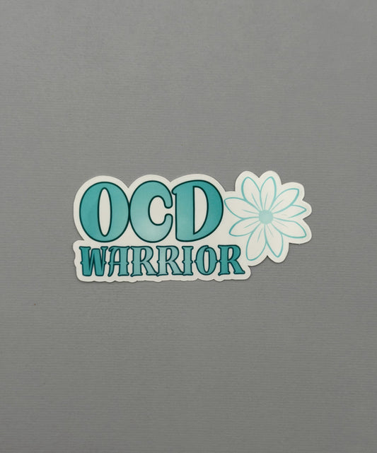 OCD Awareness Warrior Flower Sticker or Magnet | Obsessive-Compulsive Disorder