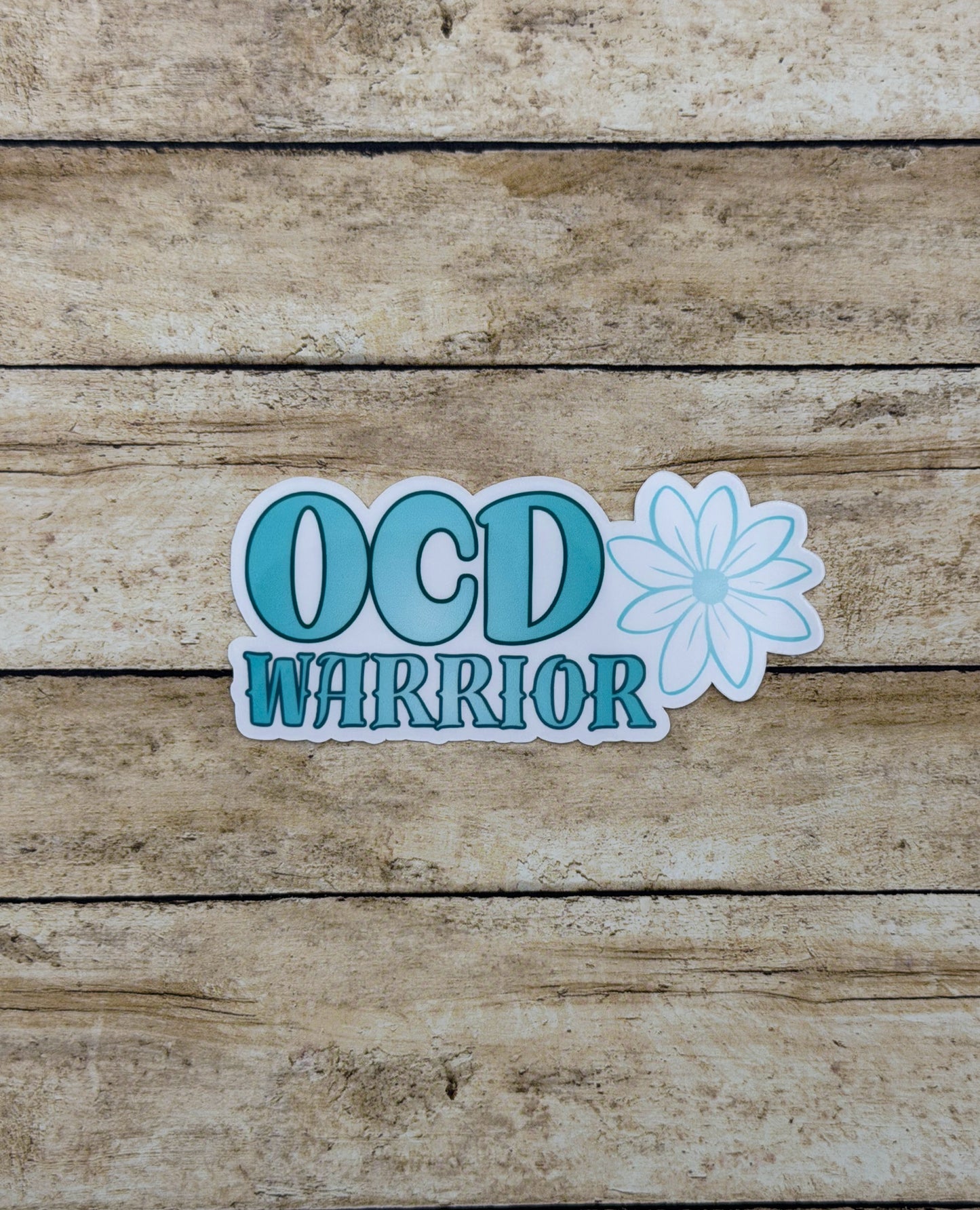 OCD Awareness Warrior Flower Sticker or Magnet | Obsessive-Compulsive Disorder