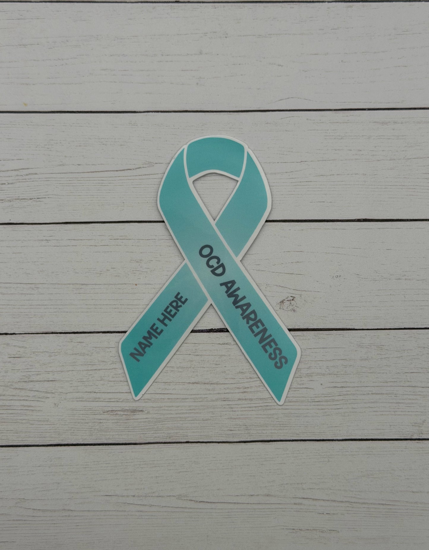 OCD Awareness Custom Ribbon Sticker or Magnet | Obsessive-Compulsive Disorder