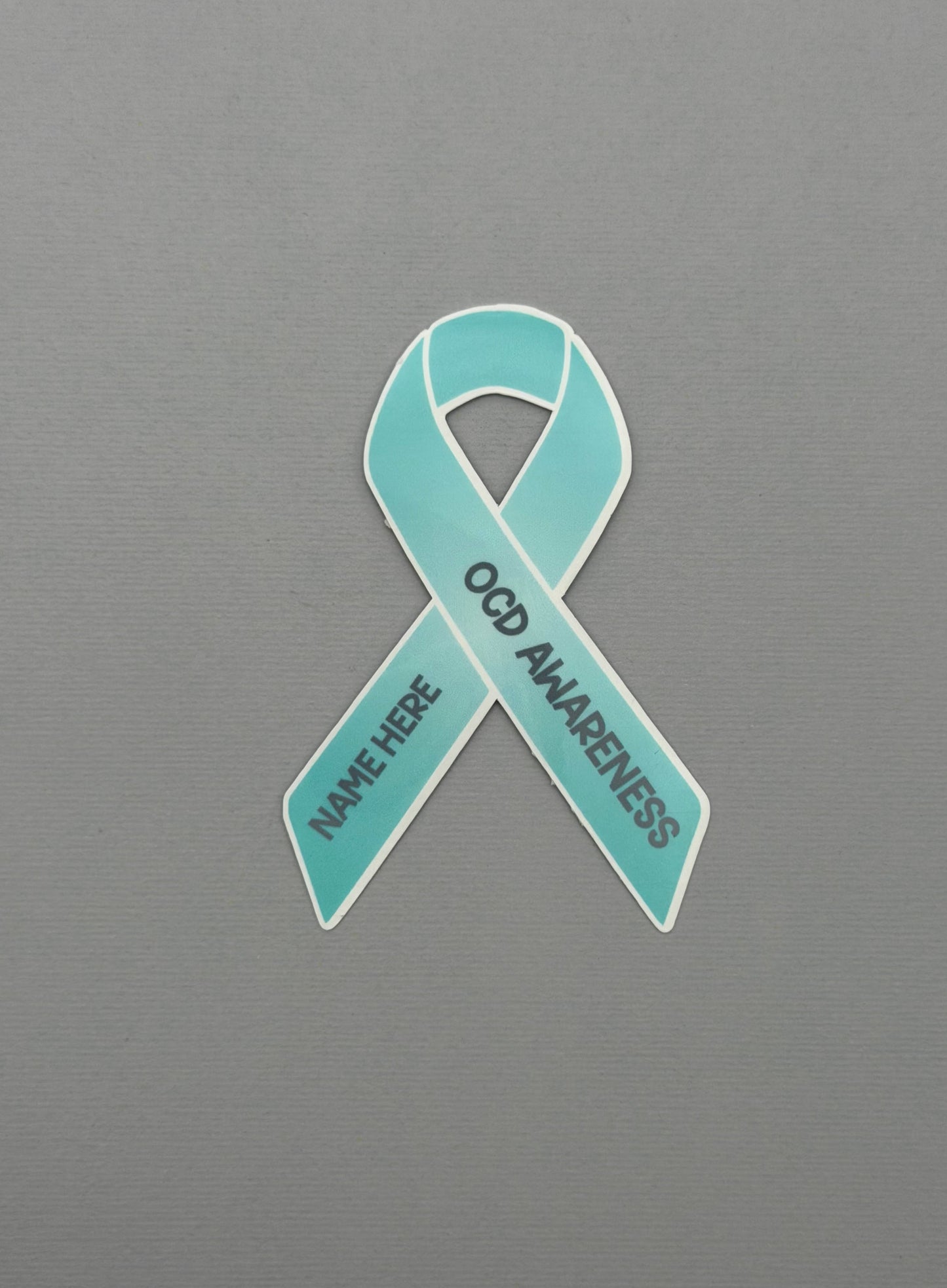 OCD Awareness Custom Ribbon Sticker or Magnet | Obsessive-Compulsive Disorder