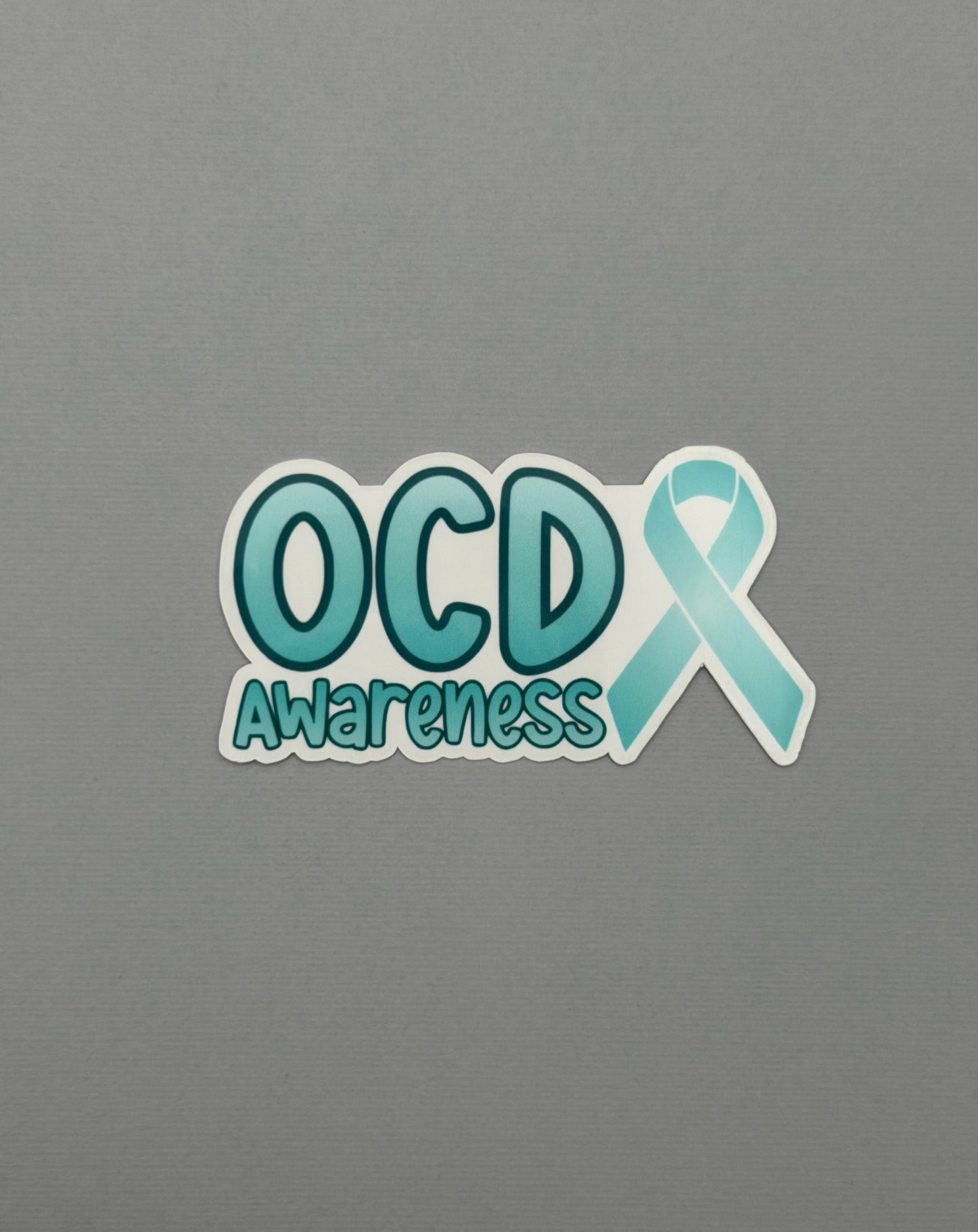 OCD Awareness with Ribbon Sticker or Magnet | Obsessive-Compulsive Disorder