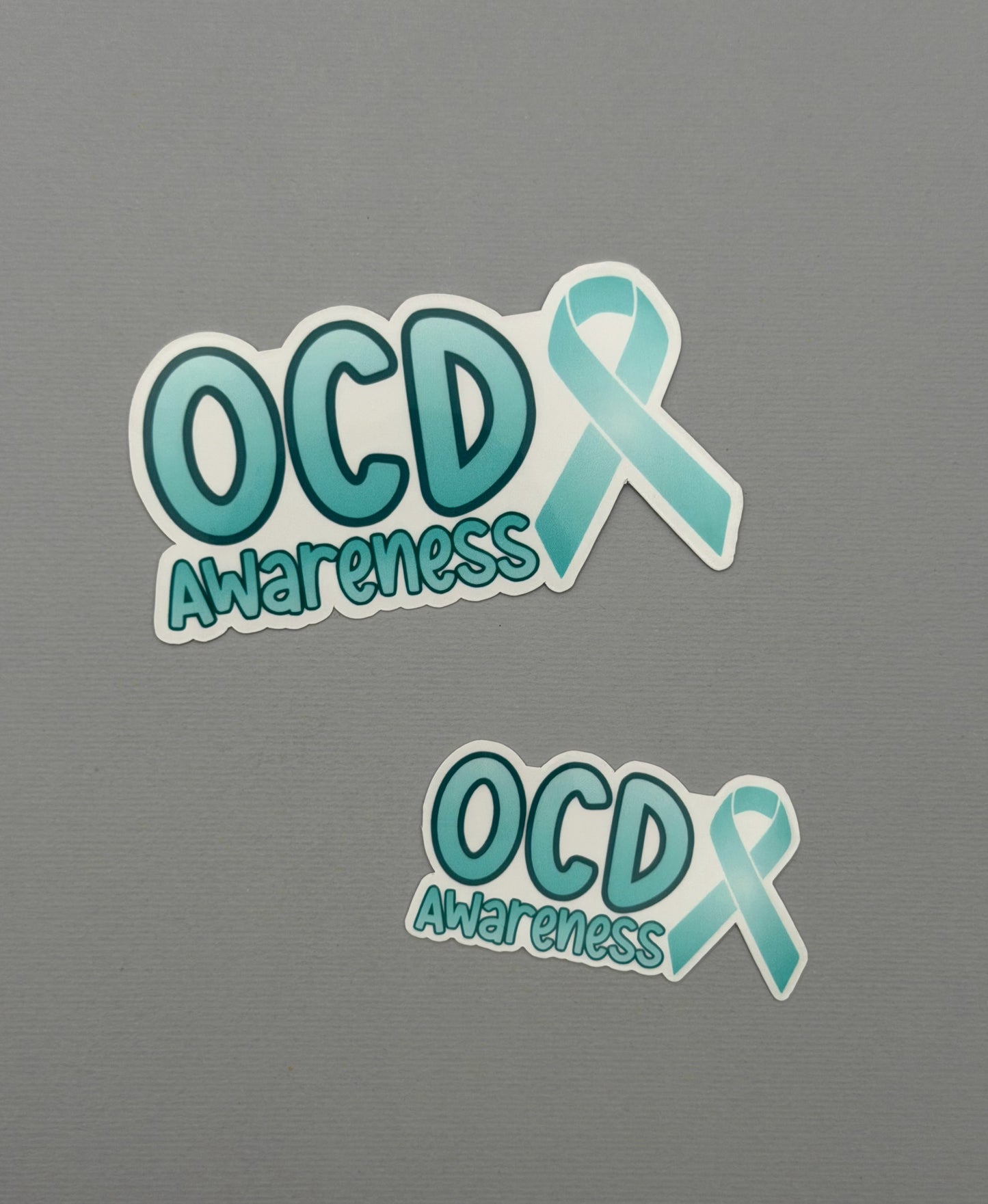 OCD Awareness with Ribbon Sticker or Magnet | Obsessive-Compulsive Disorder