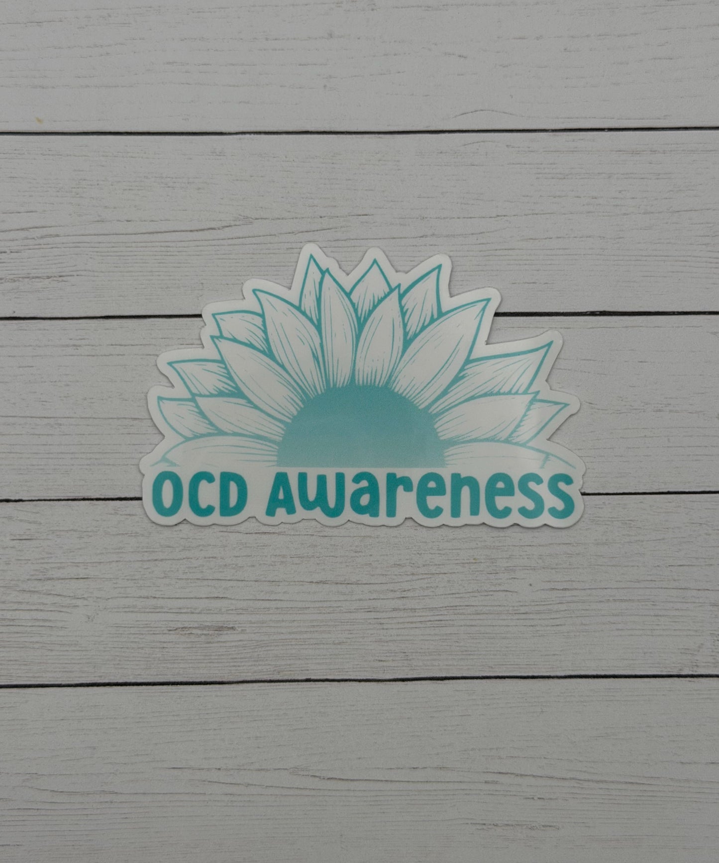 OCD Awareness Sunflower Sticker or Magnet | Obsessive-Compulsive Disorder
