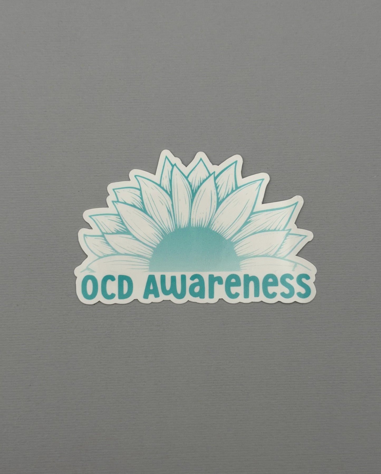 OCD Awareness Sunflower Sticker or Magnet | Obsessive-Compulsive Disorder