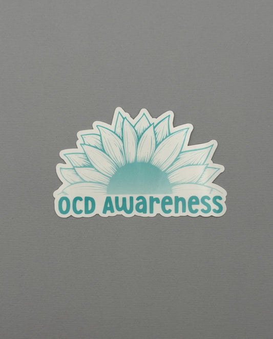 OCD Awareness Sunflower Sticker or Magnet | Obsessive-Compulsive Disorder