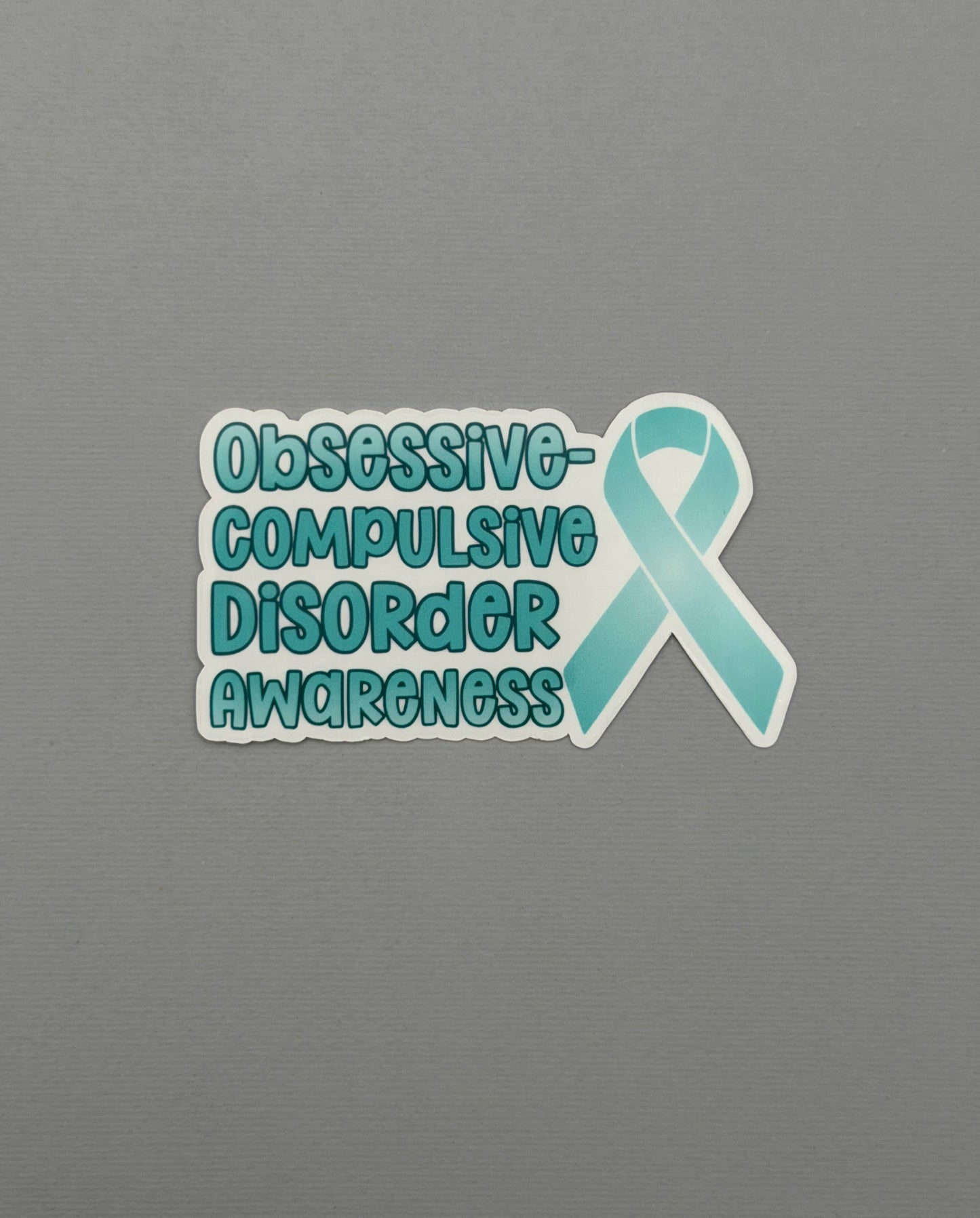 Obsessive-Compulsive Disorder Awareness with Ribbon Sticker or Magnet | OCD