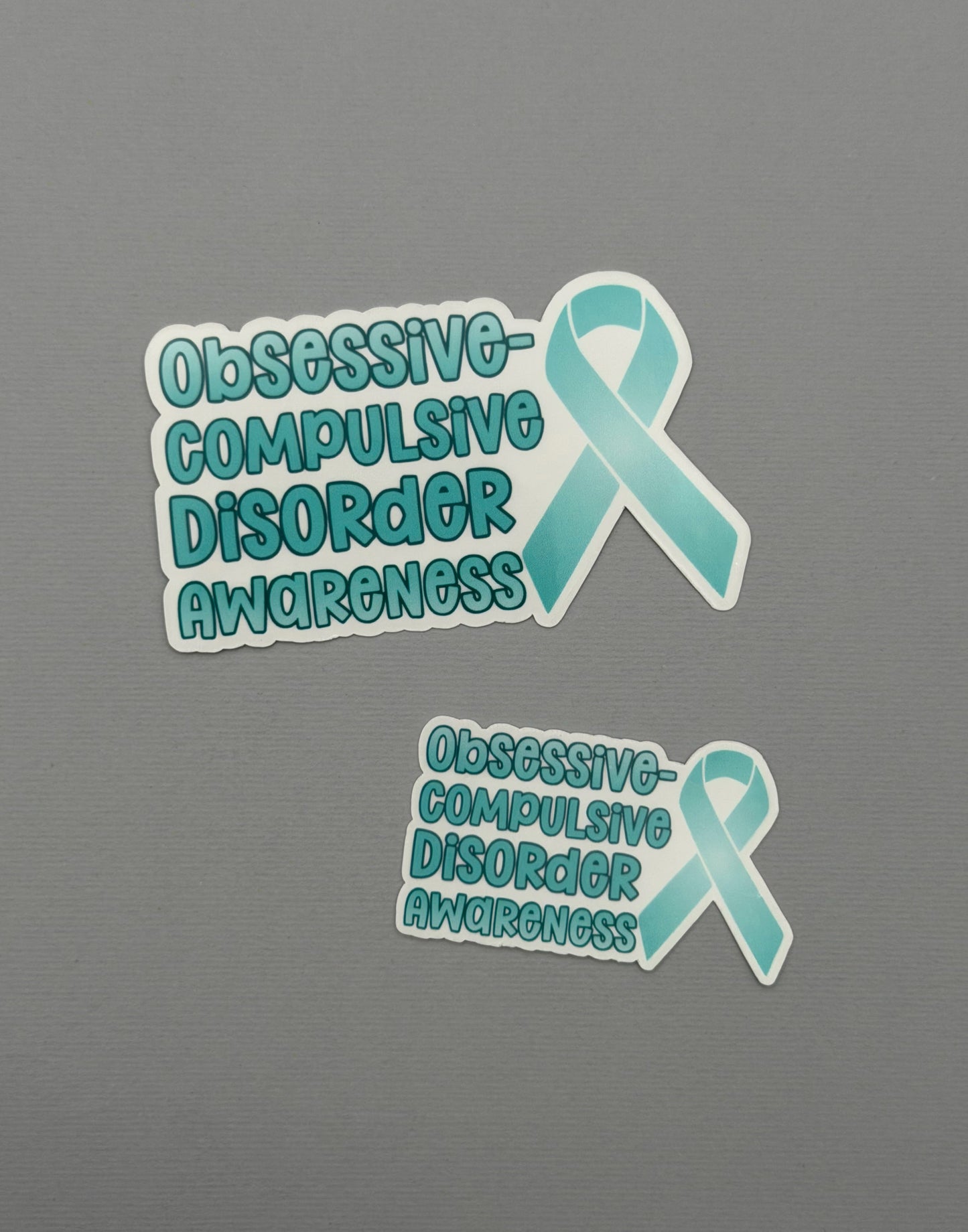 Obsessive-Compulsive Disorder Awareness with Ribbon Sticker or Magnet | OCD