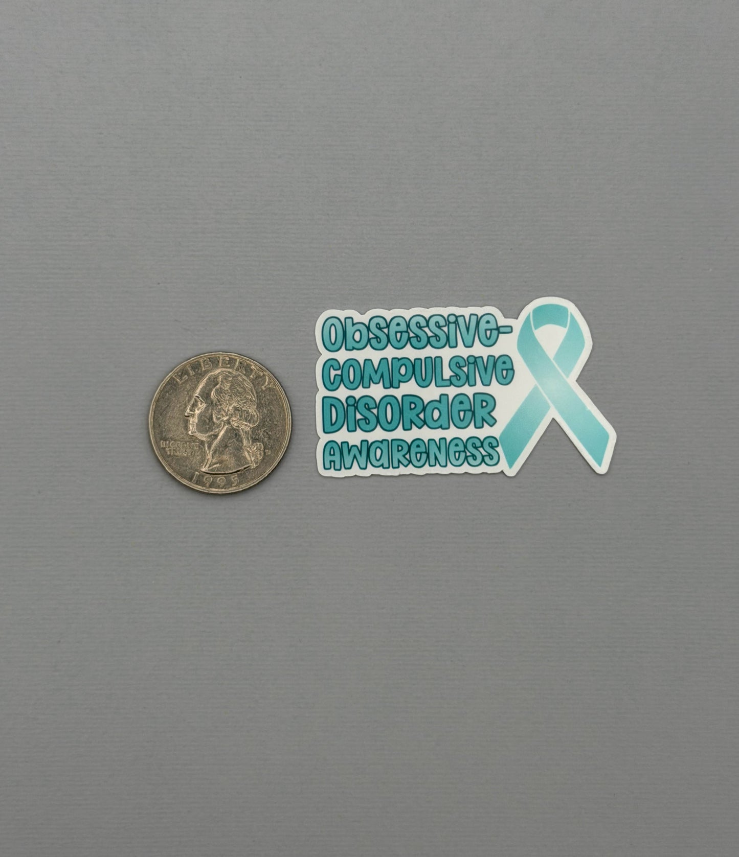Obsessive-Compulsive Disorder Awareness with Ribbon Sticker or Magnet | OCD
