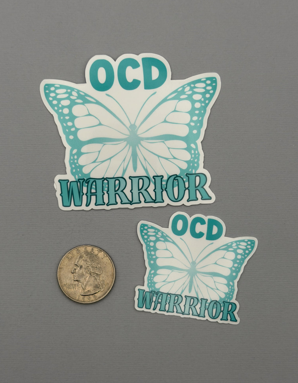 OCD Warrior Butterfly Sticker or Magnet | Obsessive-Compulsive Disorder