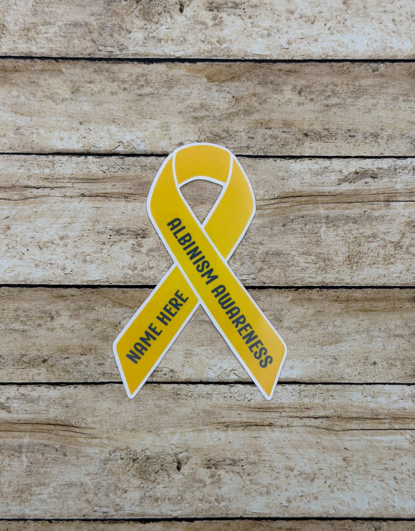 Albinism Awareness Custom Ribbon Sticker or Magnet