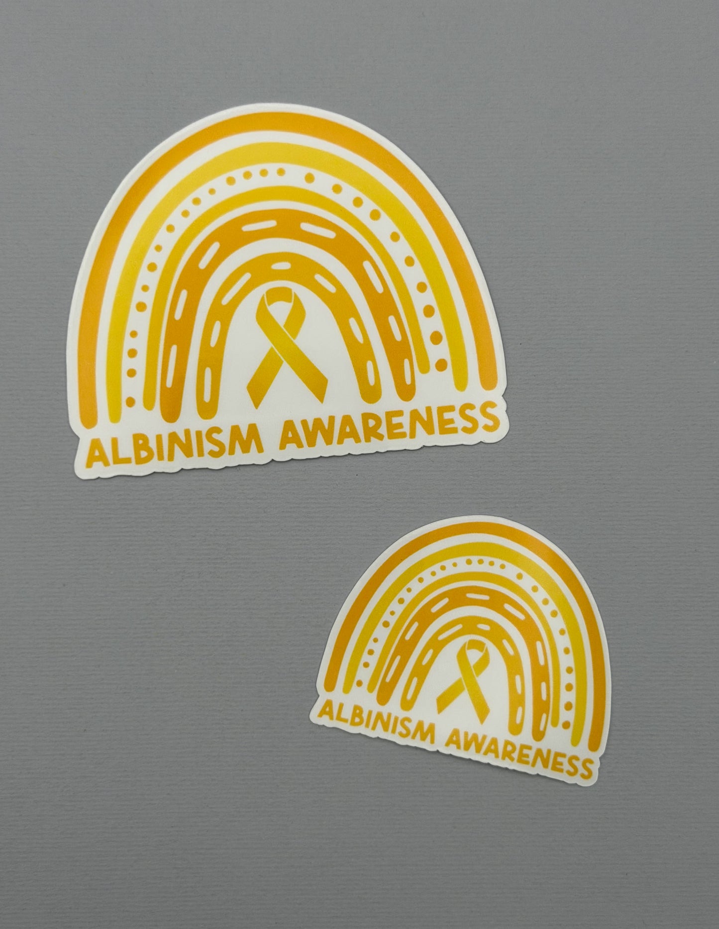 Albinism Awareness Rainbow Sticker or Magnet