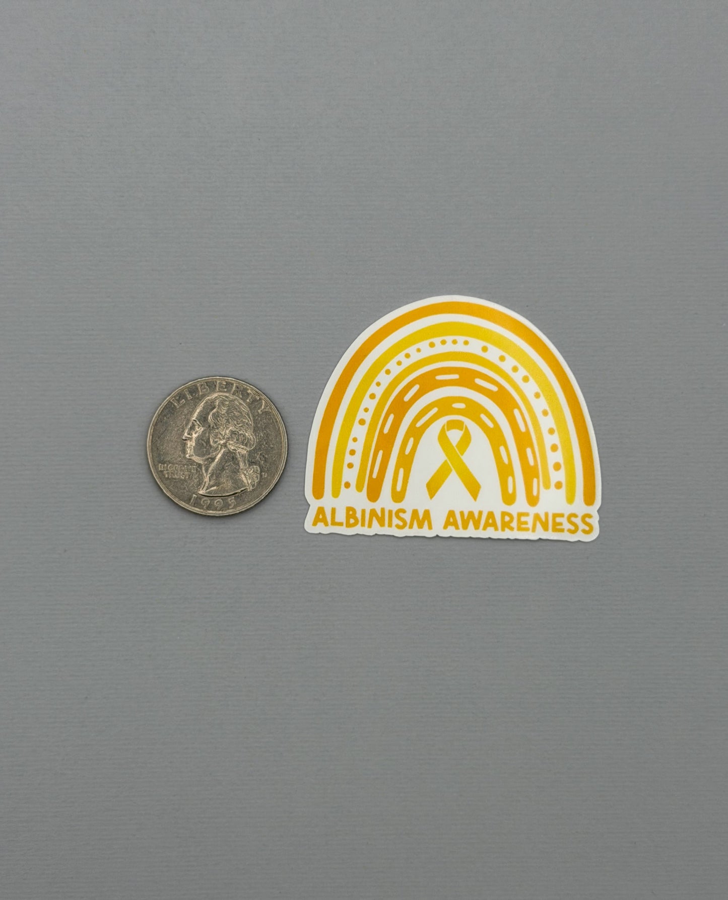 Albinism Awareness Rainbow Sticker or Magnet