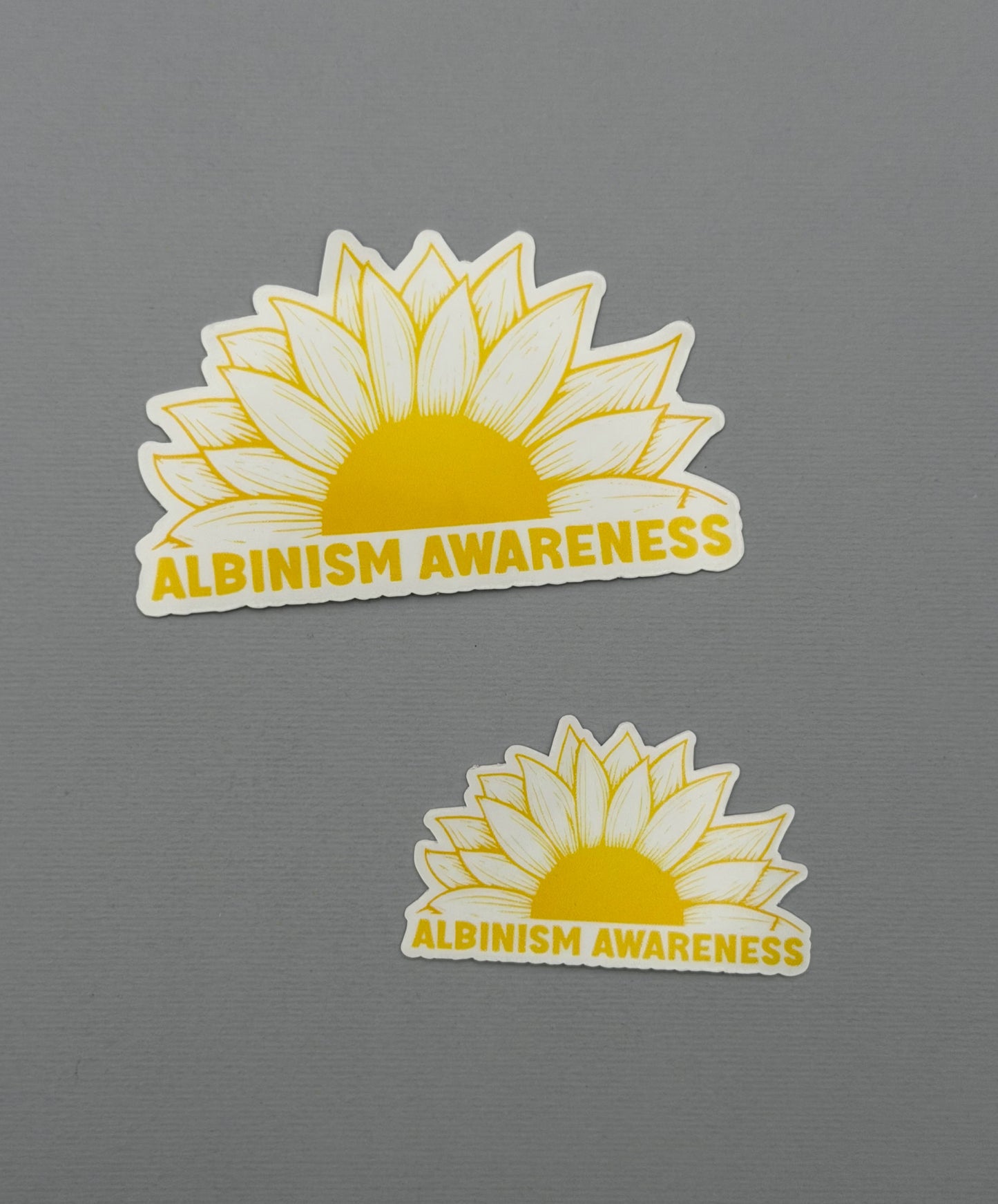 Albinism Awareness Sunflower Sticker or Magnet