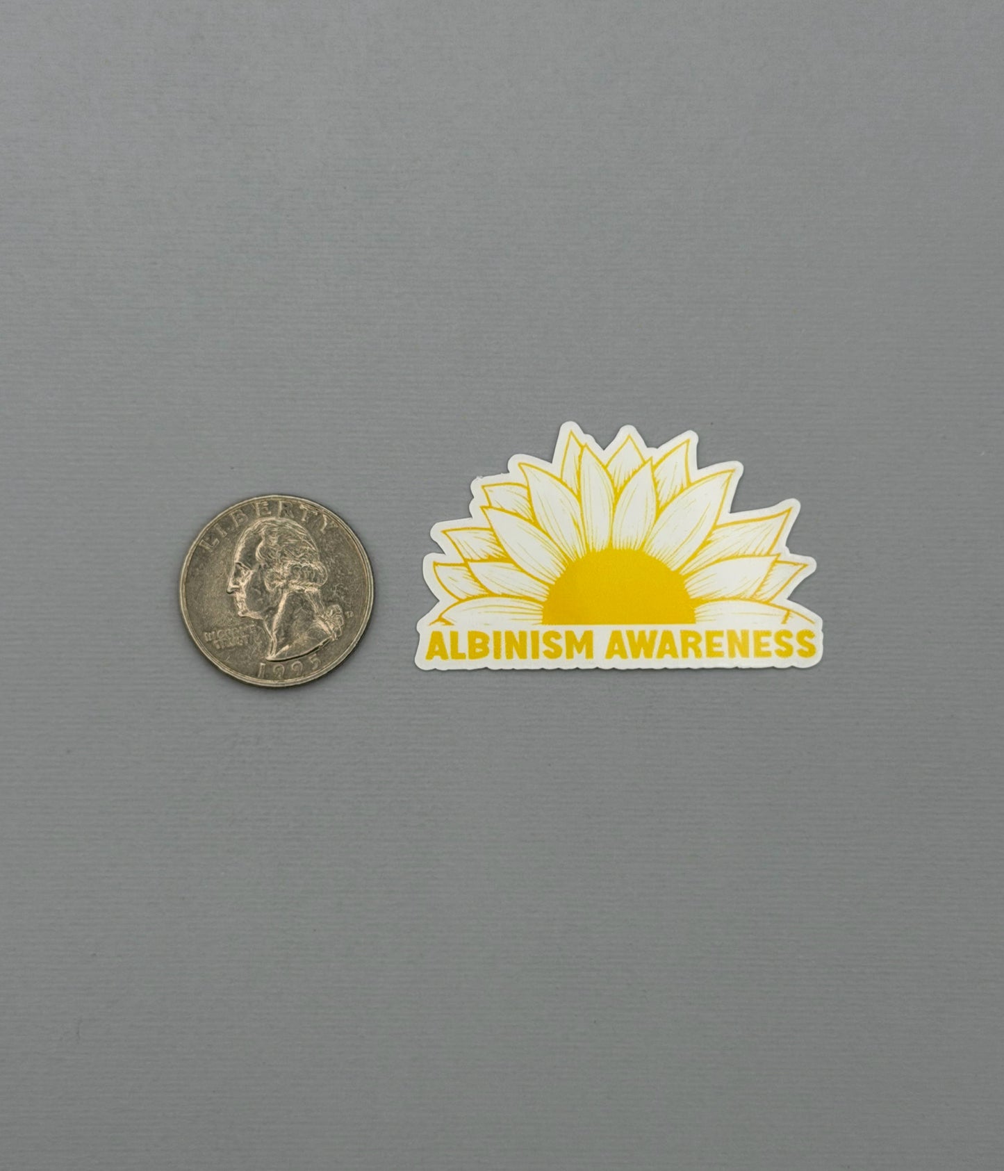 Albinism Awareness Sunflower Sticker or Magnet