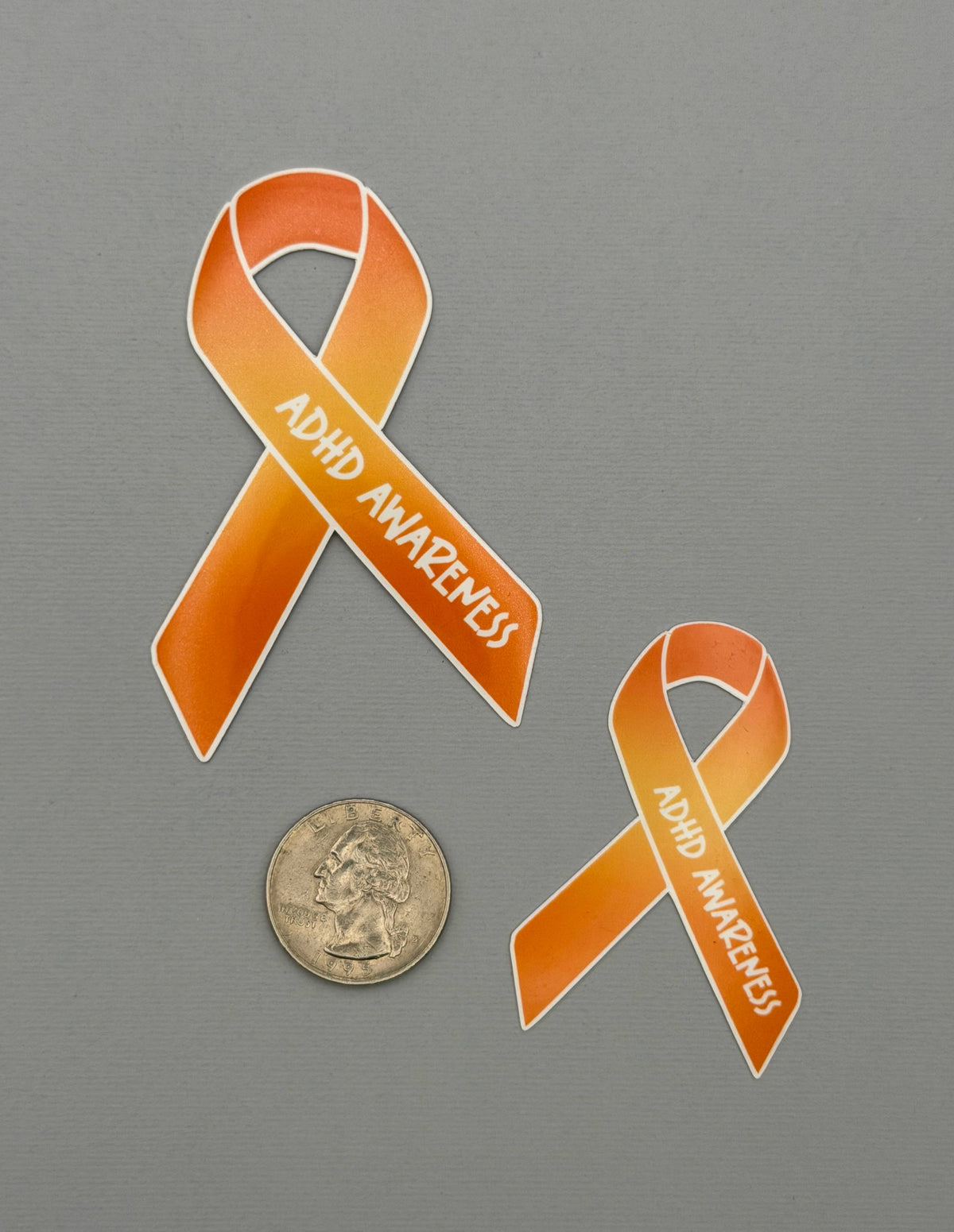 ADHD Awareness Ribbon Sticker or Magnet