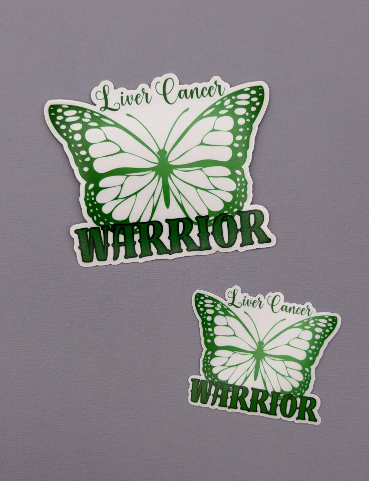 Liver Cancer Warrior Butterfly Sticker or Magnet