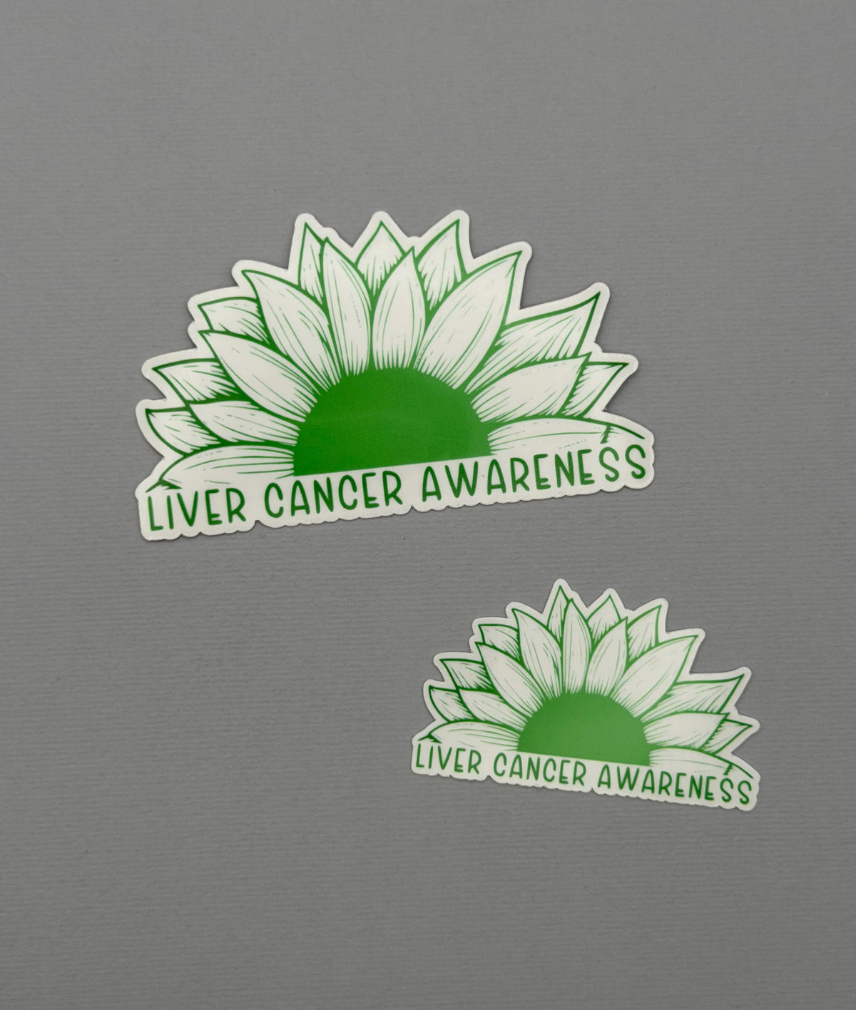 Liver Cancer Awareness Sunflower Sticker or Magnet