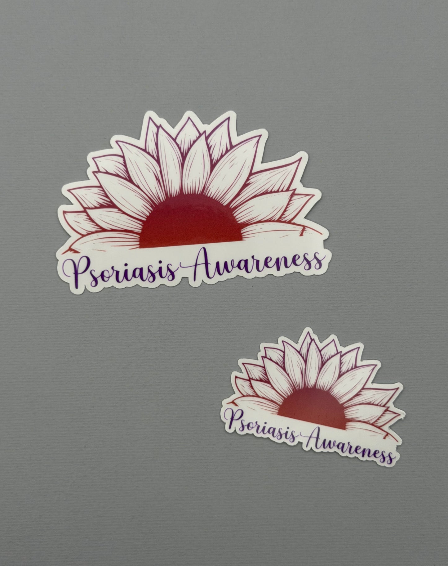 Psoriasis Awareness Sunflower Sticker or Magnet