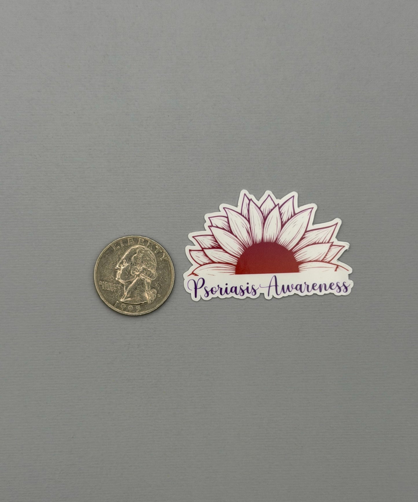 Psoriasis Awareness Sunflower Sticker or Magnet