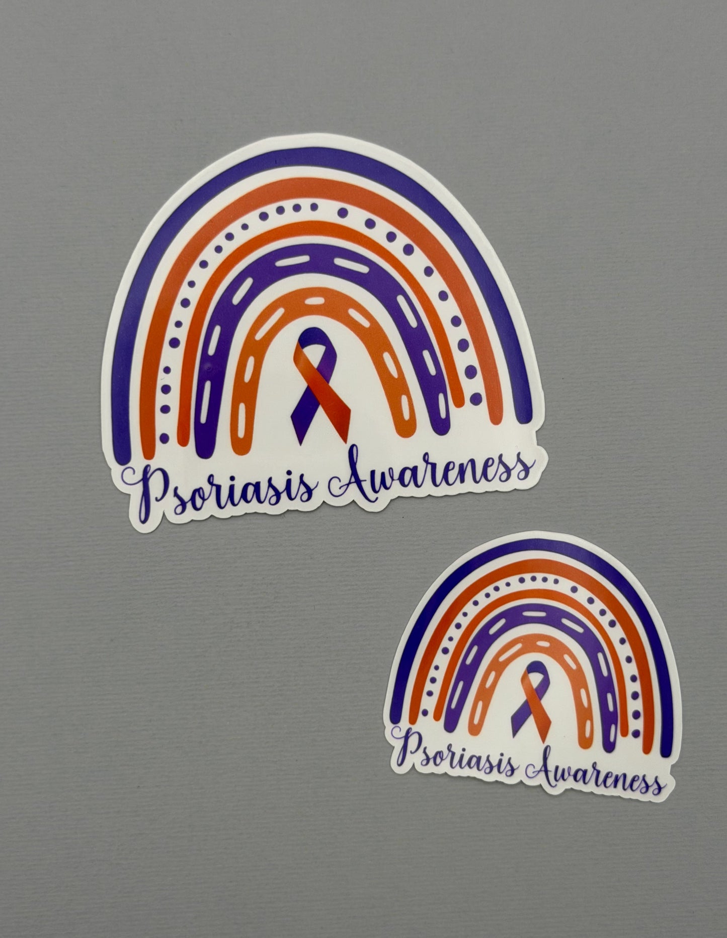 Psoriasis Awareness Rainbow Sticker or Magnet