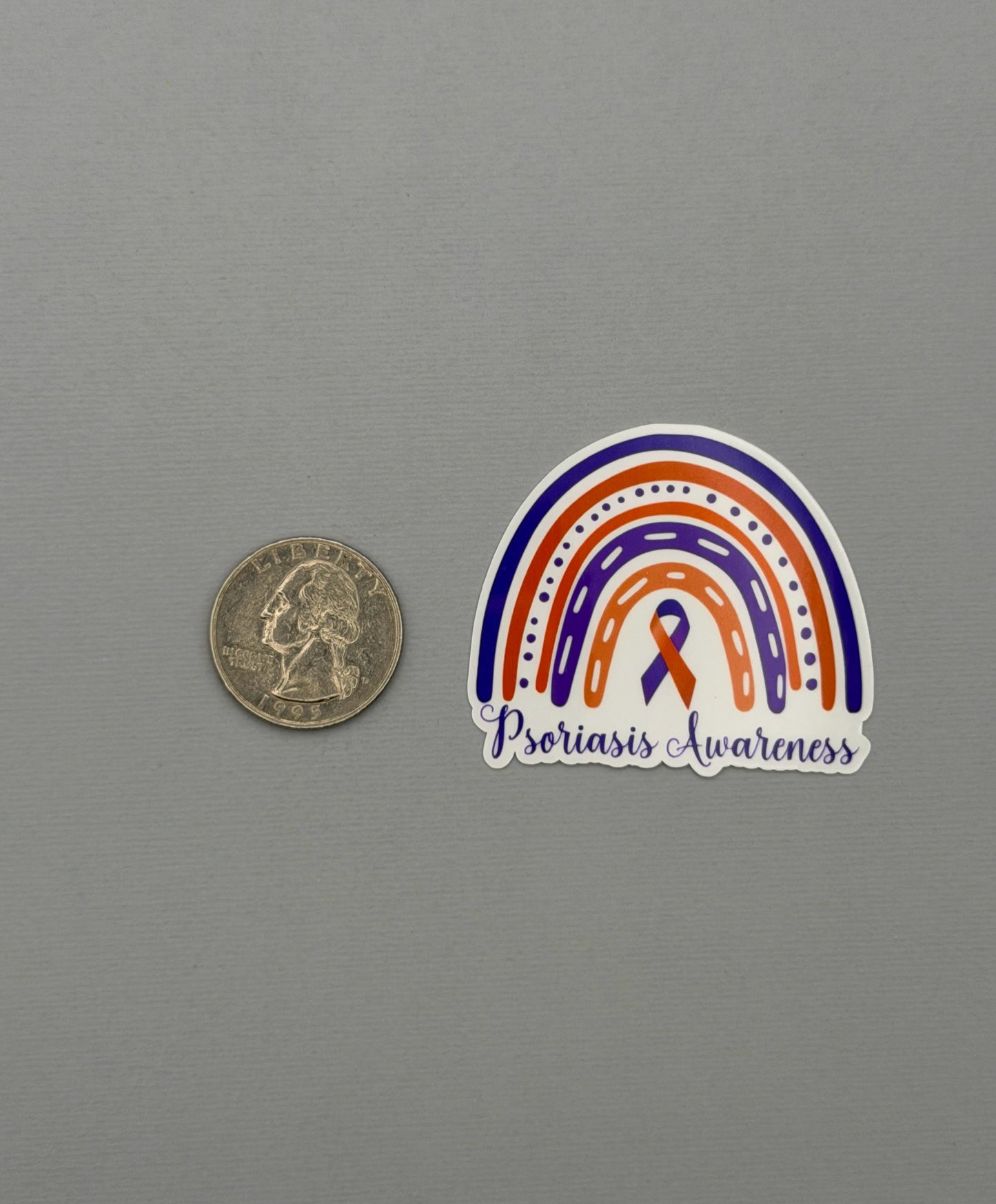 Psoriasis Awareness Rainbow Sticker or Magnet