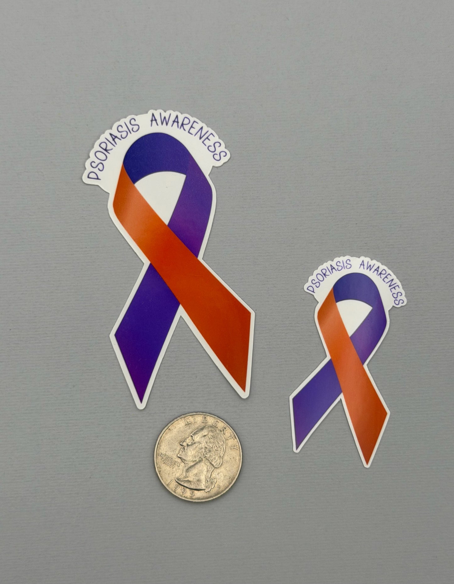Psoriasis Awareness Ribbon Sticker or Magnet
