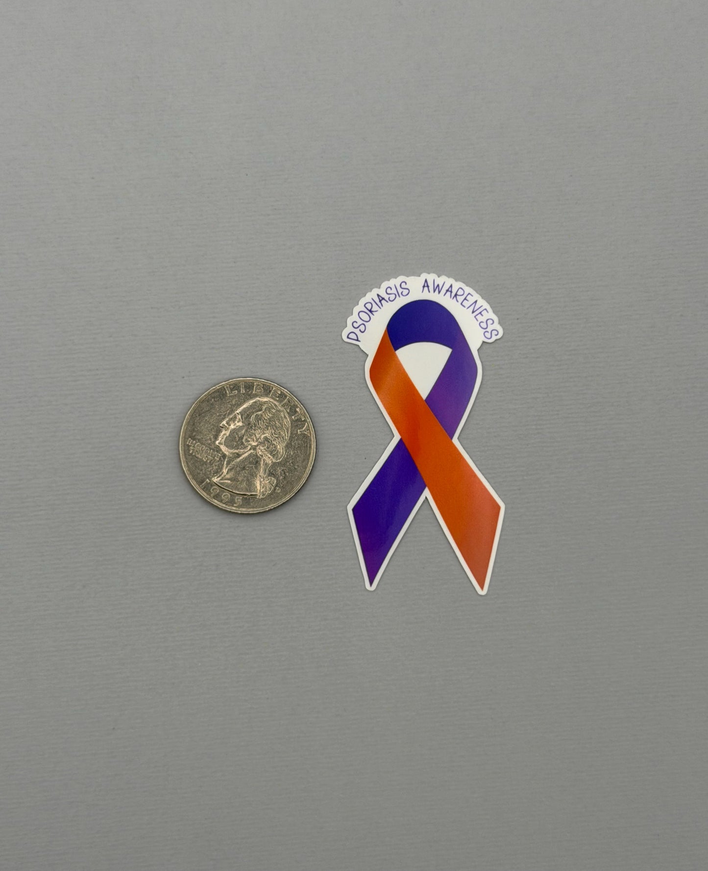 Psoriasis Awareness Ribbon Sticker or Magnet