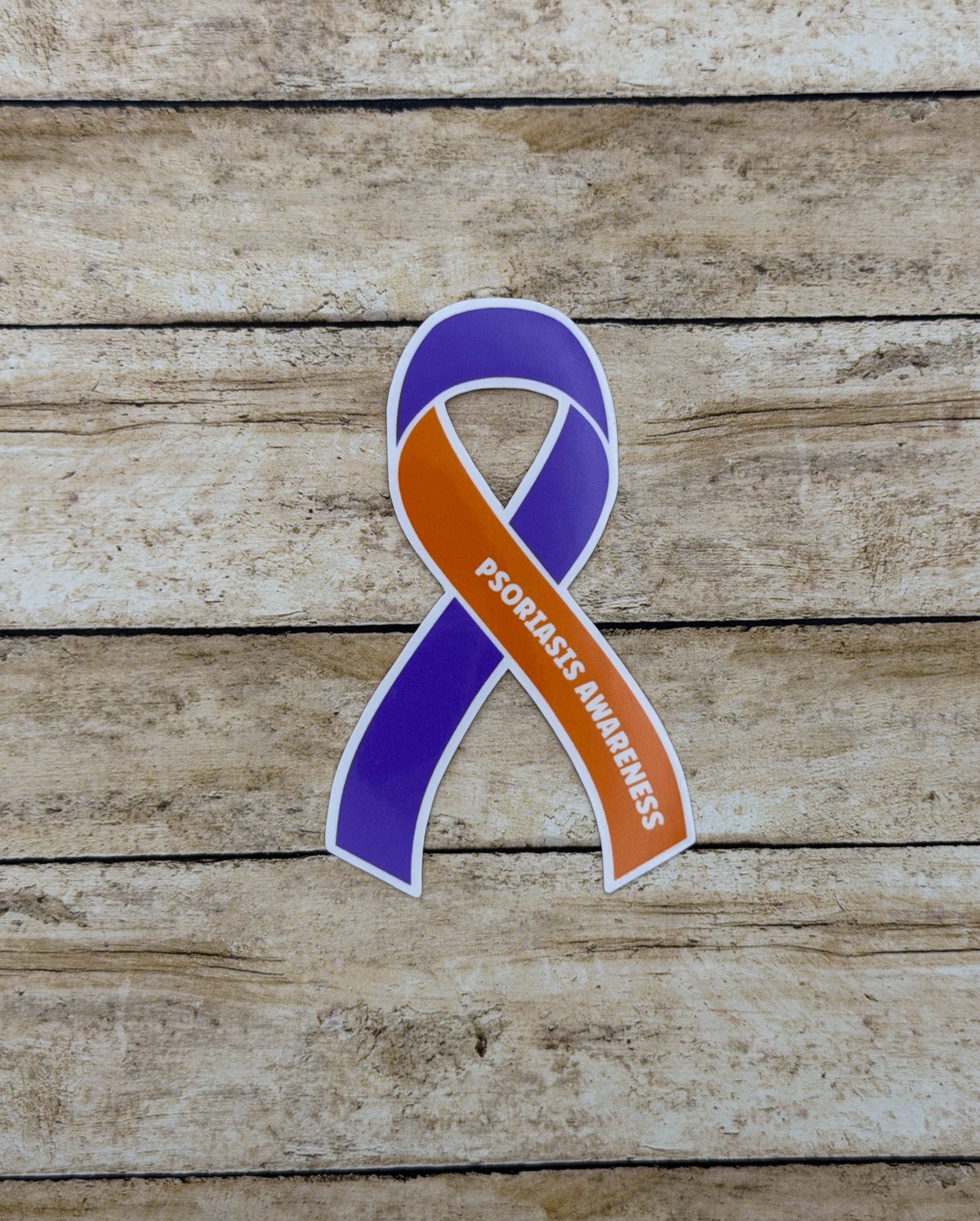 Psoriasis Awareness Ribbon Sticker or Magnet