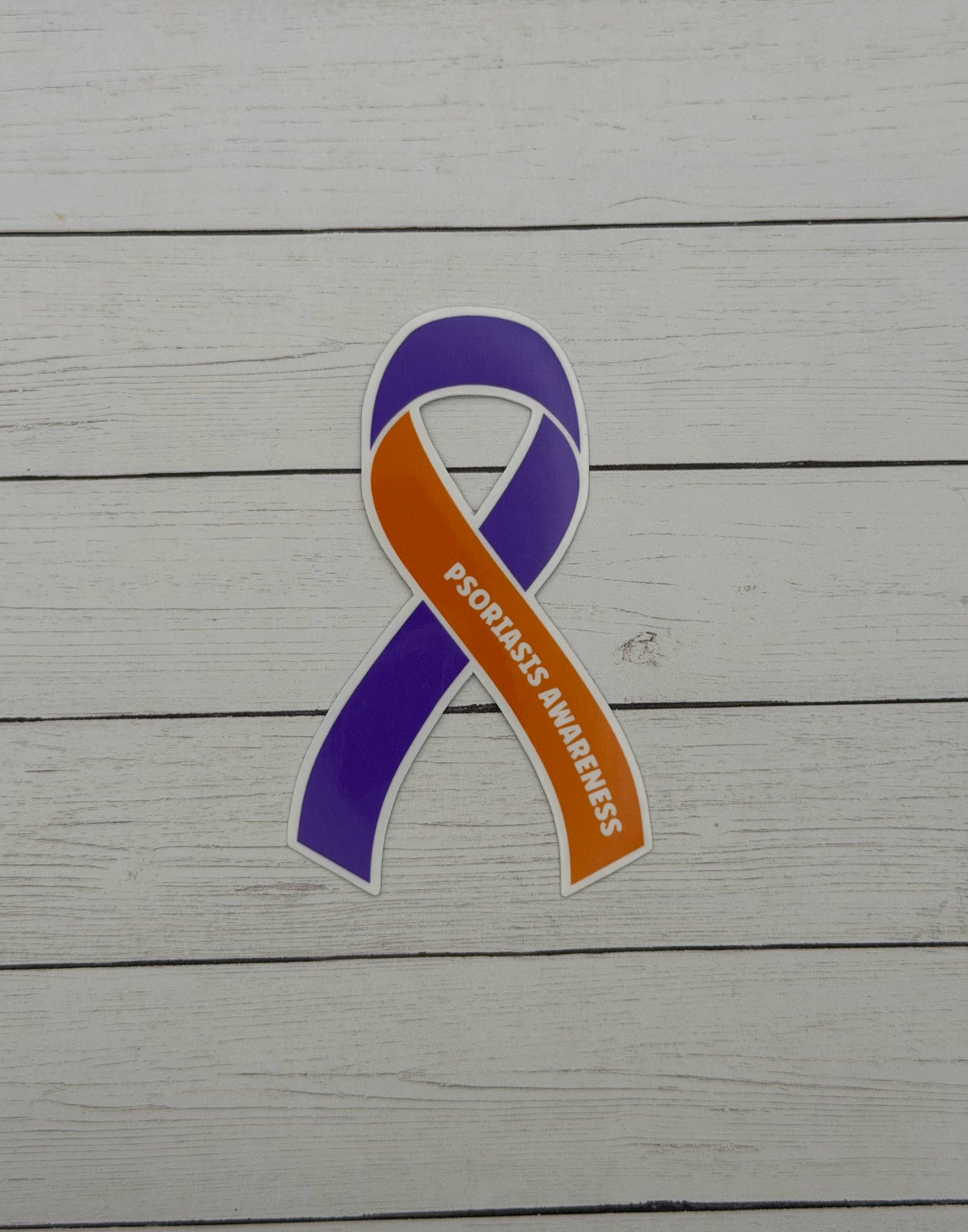 Psoriasis Awareness Ribbon Sticker or Magnet