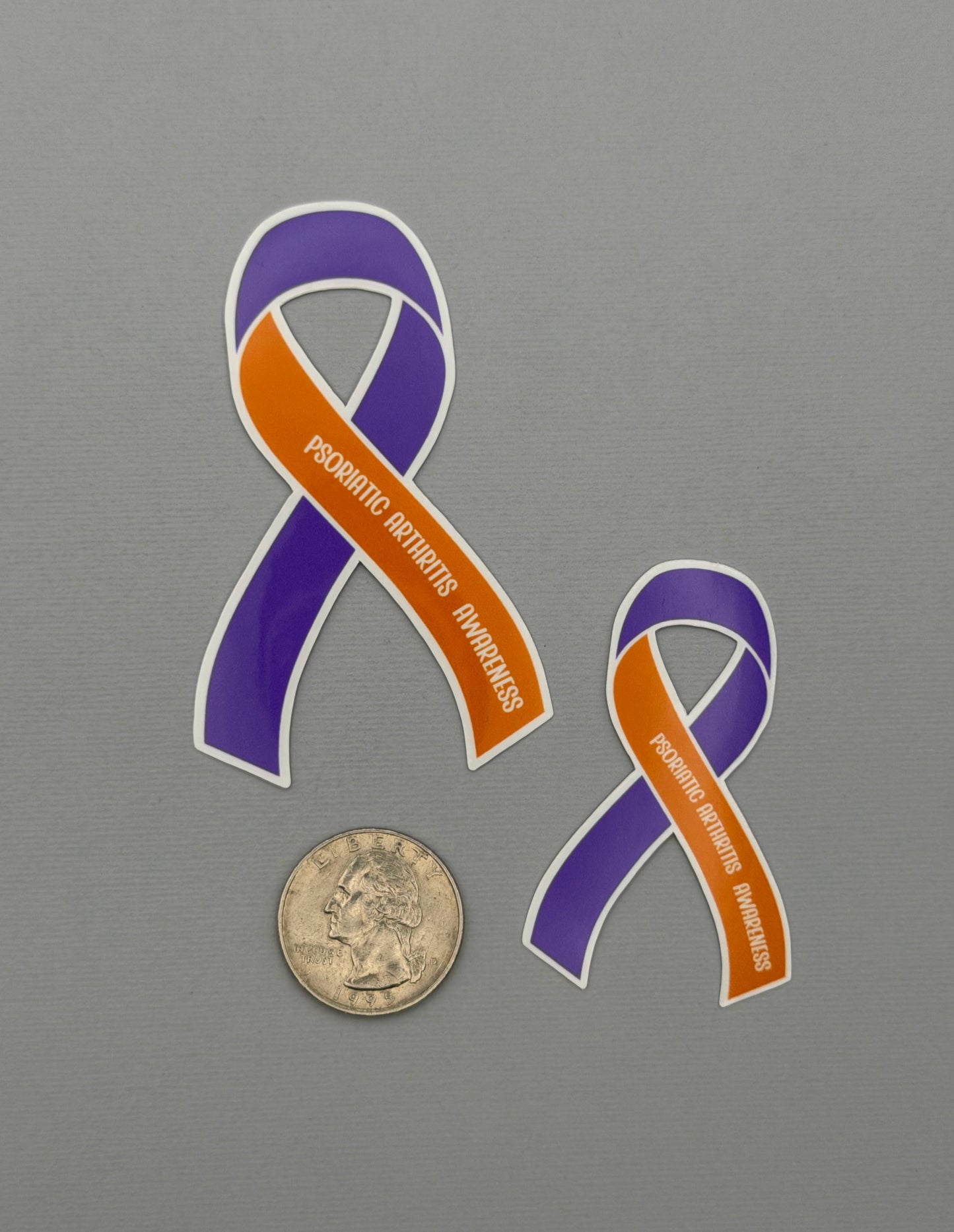 Psoriatic Arthritis Awareness Ribbon Sticker or Magnet