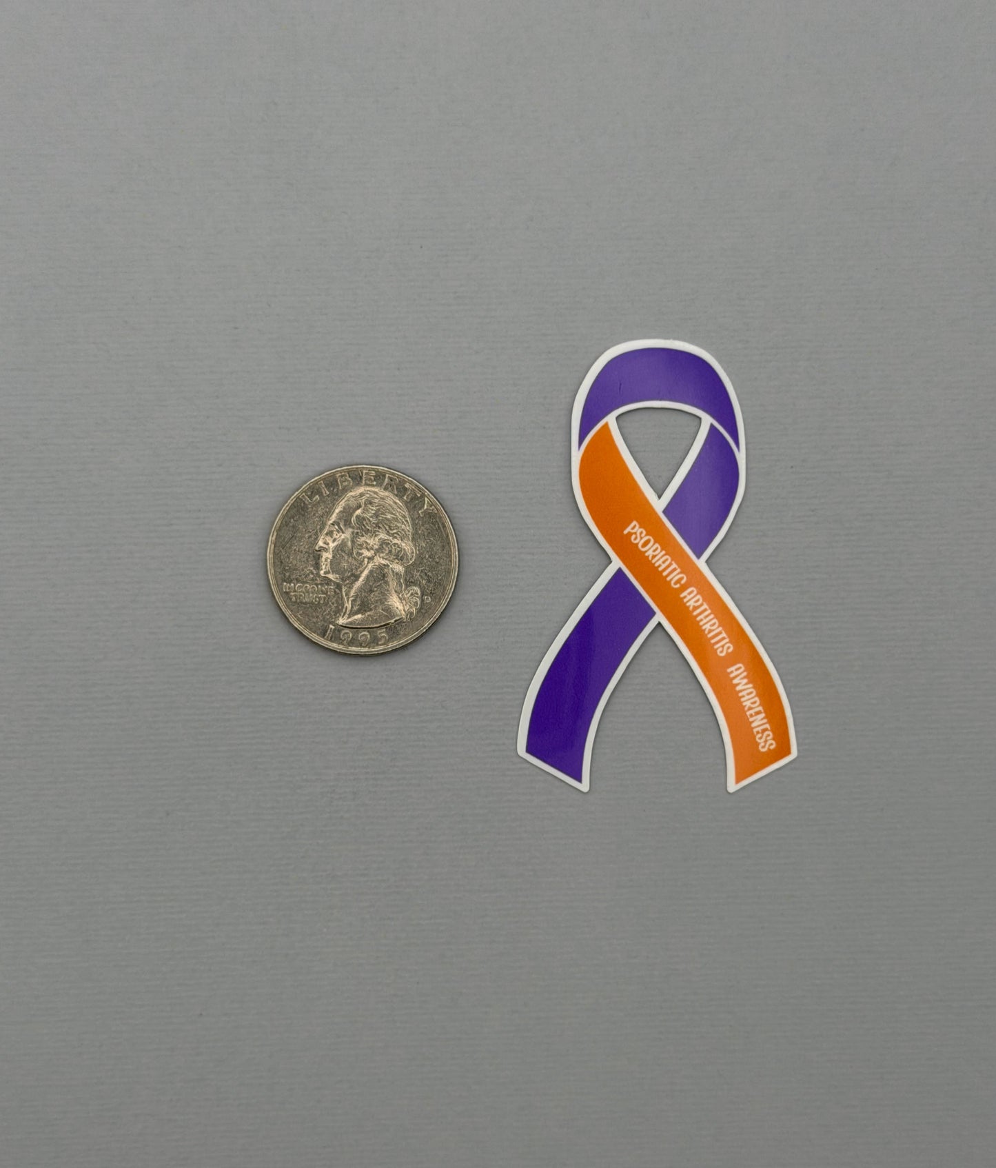 Psoriatic Arthritis Awareness Ribbon Sticker or Magnet