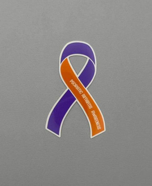 Psoriatic Arthritis Awareness Ribbon Sticker or Magnet