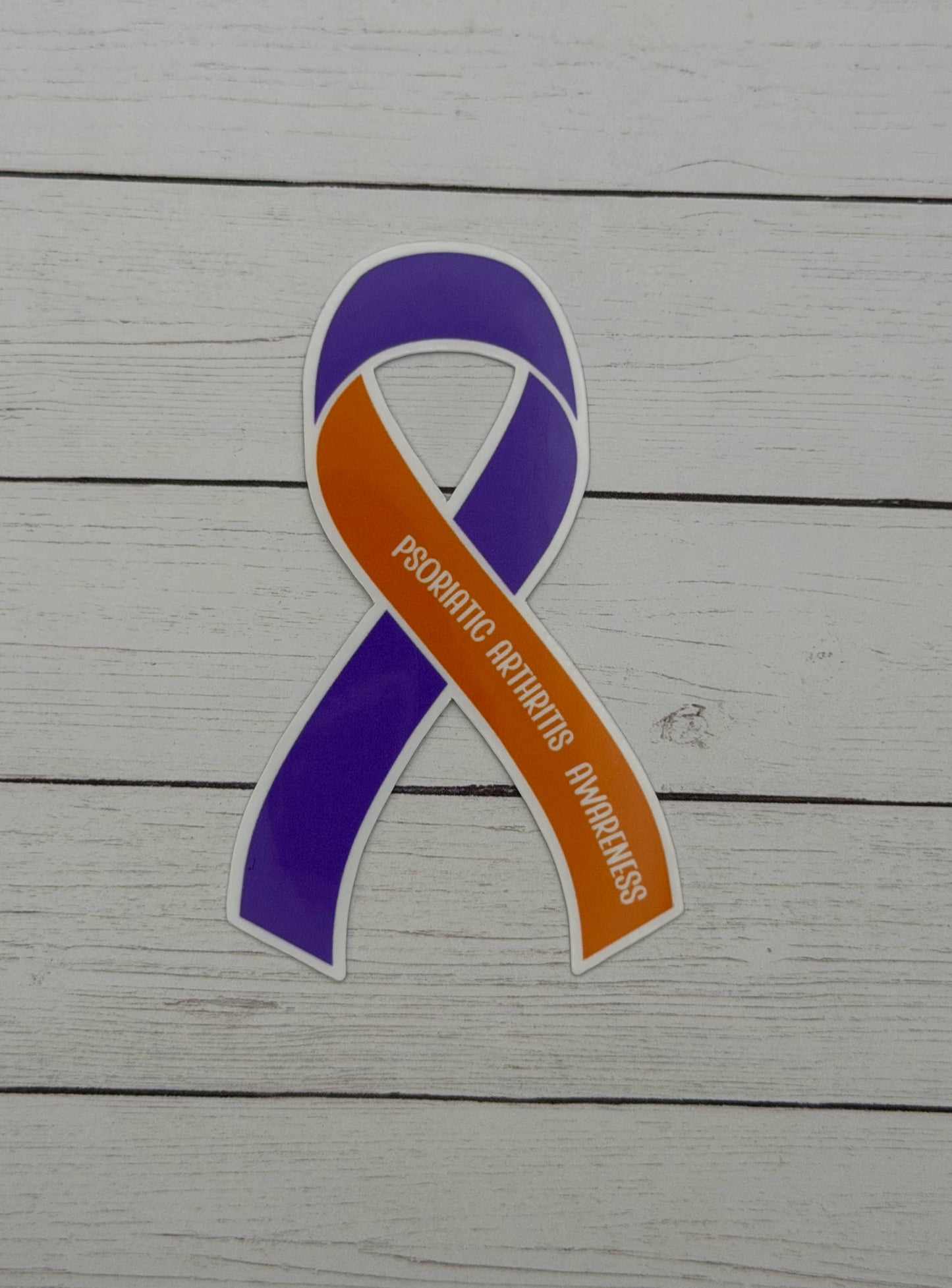 Psoriatic Arthritis Awareness Ribbon Sticker or Magnet