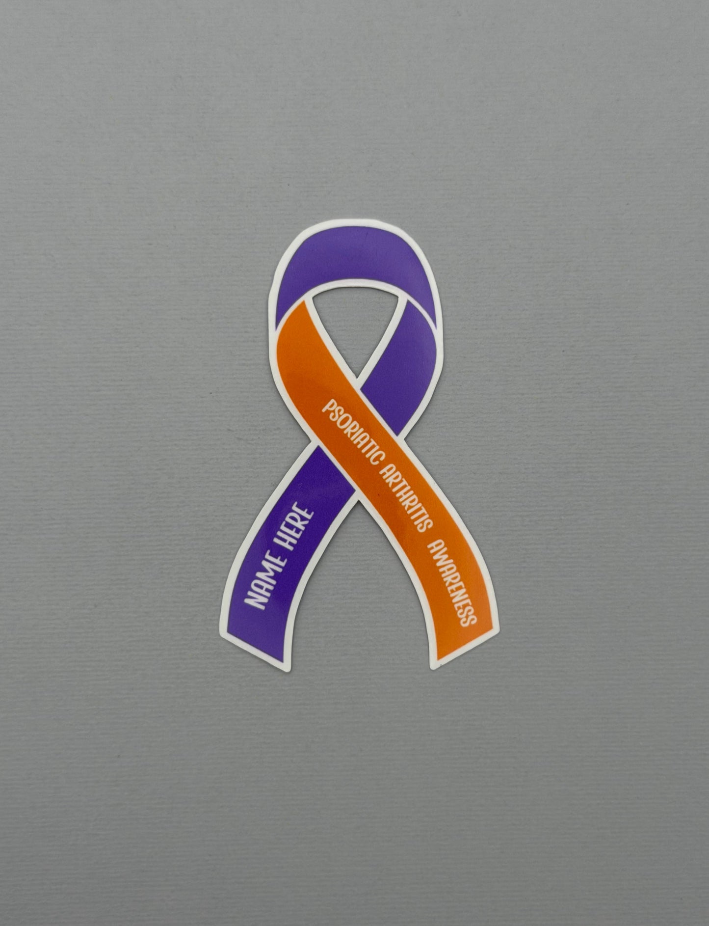 Psoriatic Arthritis Awareness Custom Ribbon Sticker or Magnet