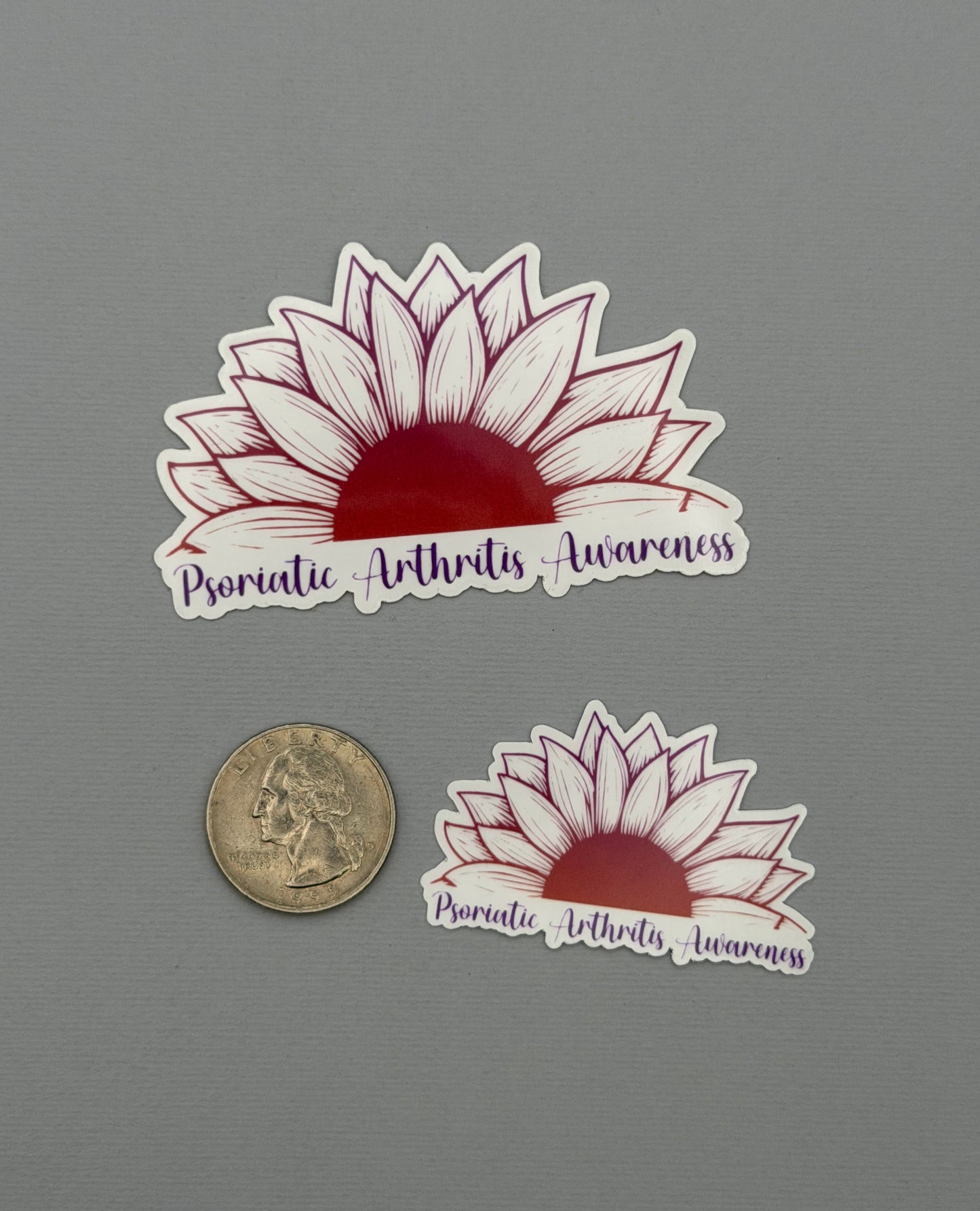 Psoriatic Arthritis Awareness Sunflower Sticker or Magnet