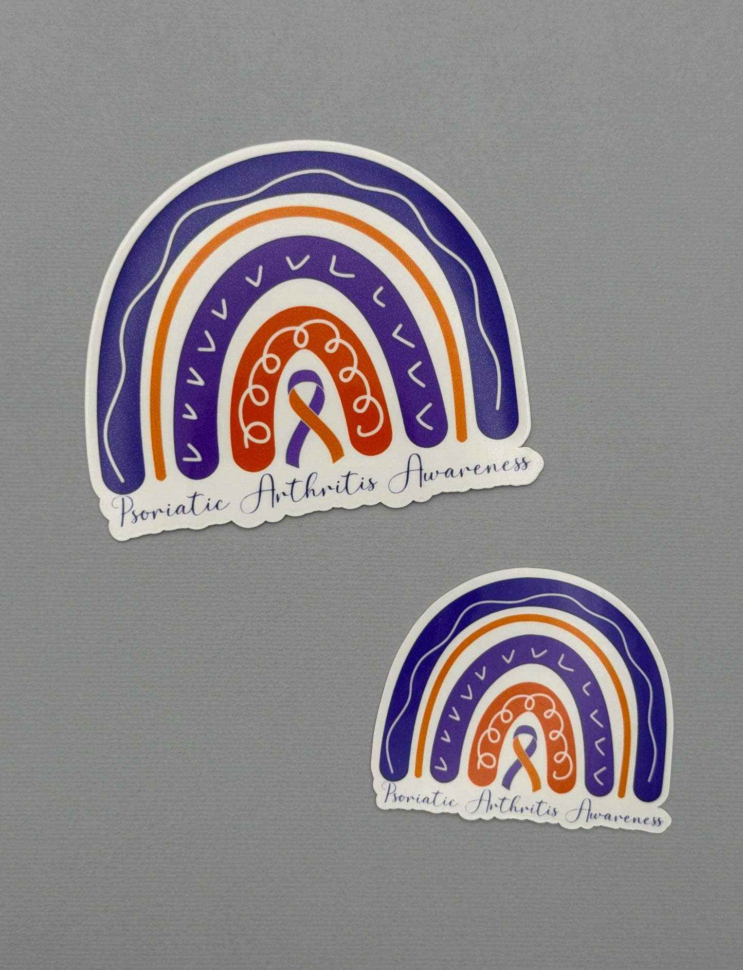Psoriatic Arthritis Awareness Rainbow Sticker or Magnet