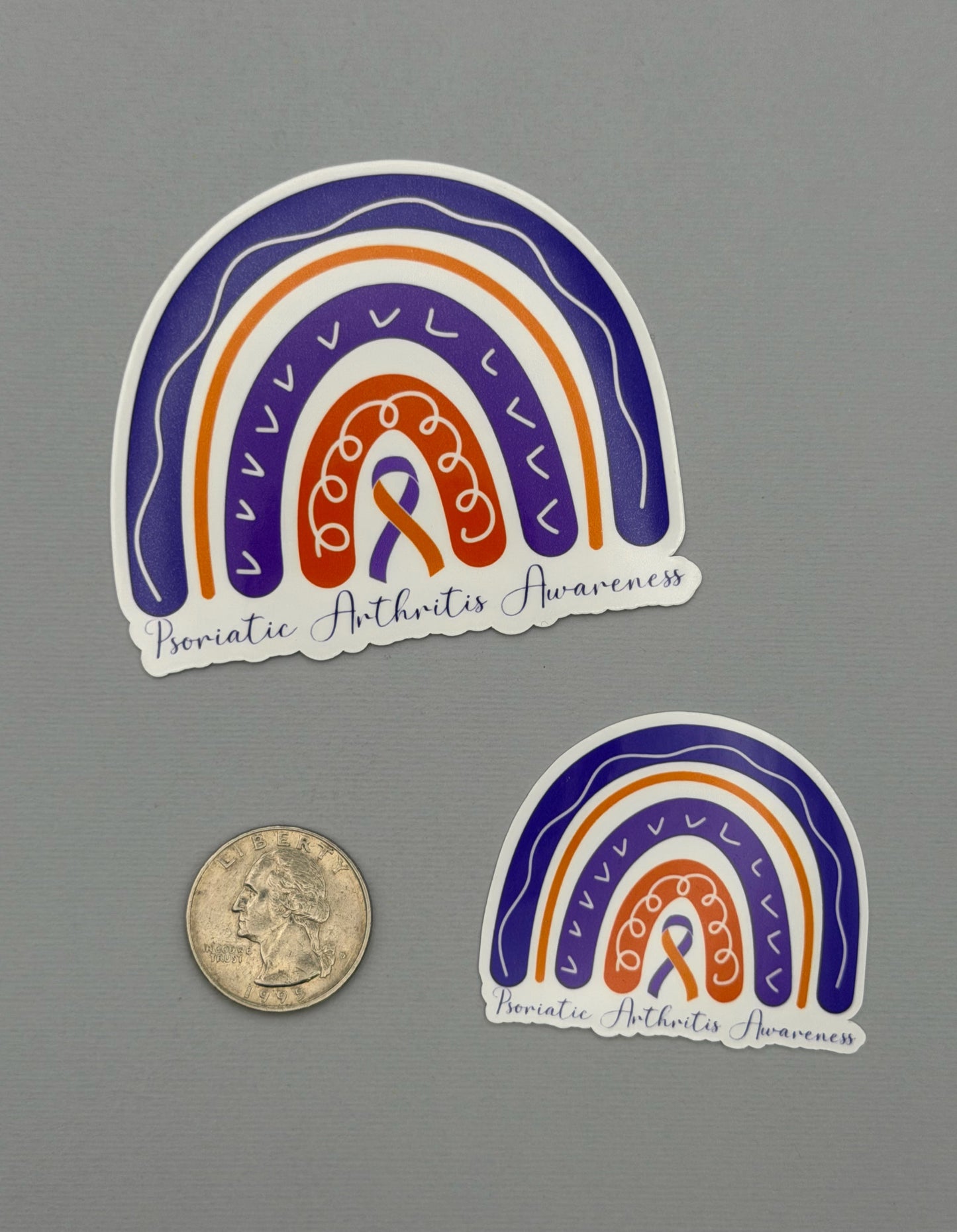 Psoriatic Arthritis Awareness Rainbow Sticker or Magnet