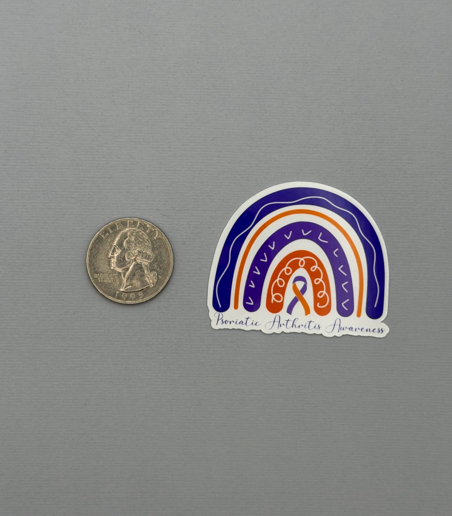 Psoriatic Arthritis Awareness Rainbow Sticker or Magnet