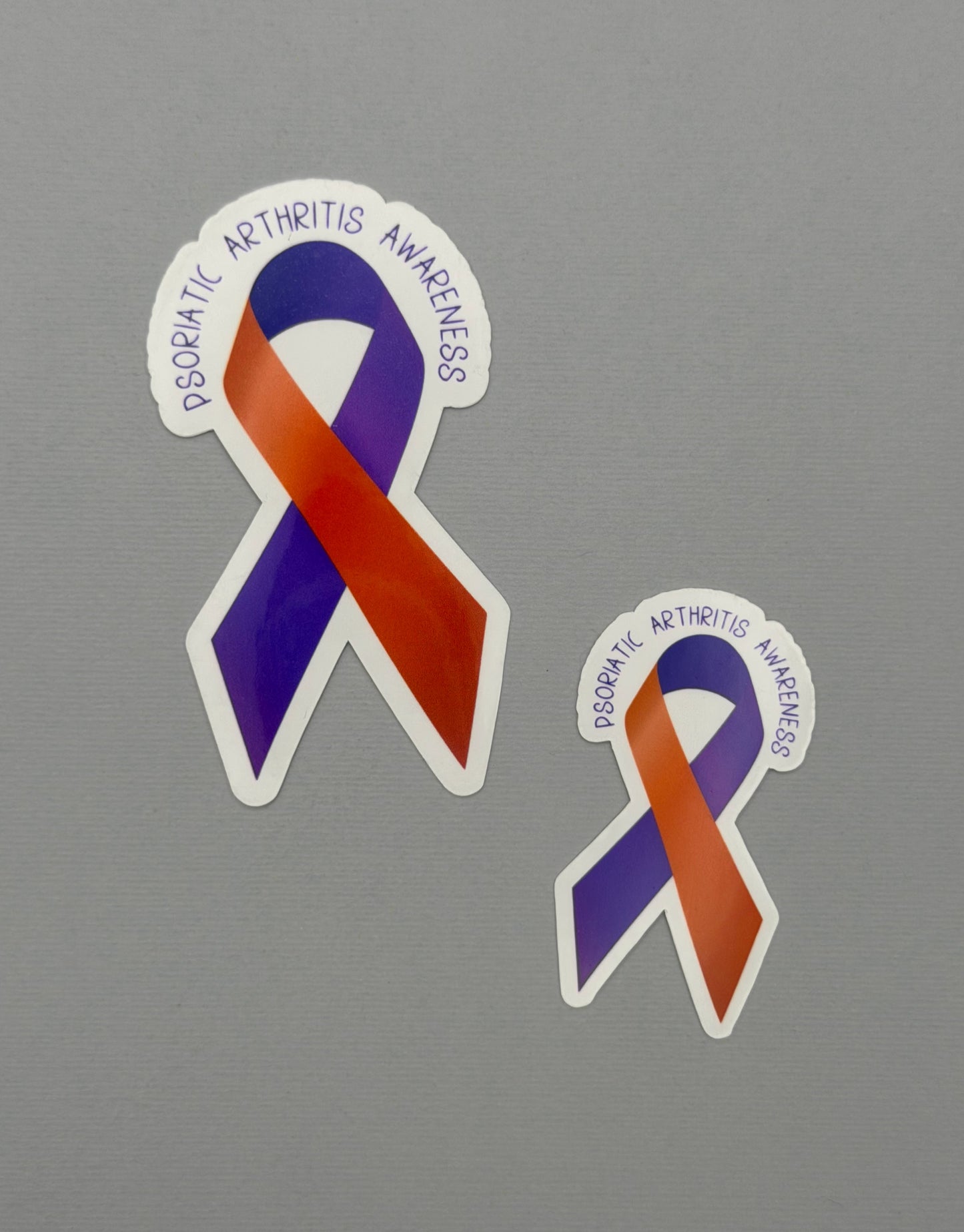 Psoriatic Arthritis Awareness Ribbon Sticker or Magnet