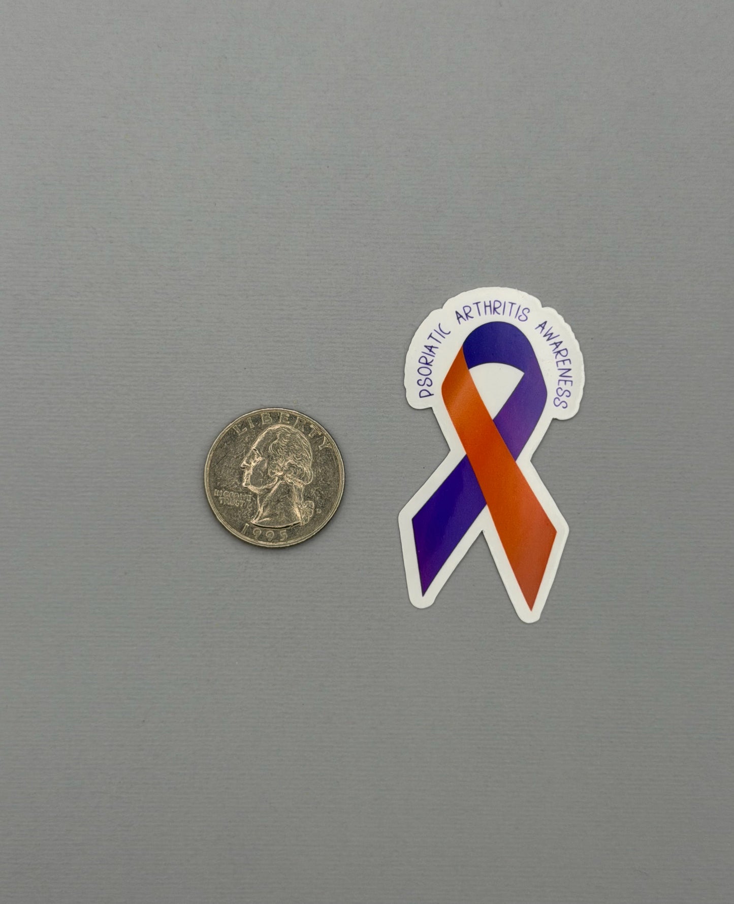 Psoriatic Arthritis Awareness Ribbon Sticker or Magnet