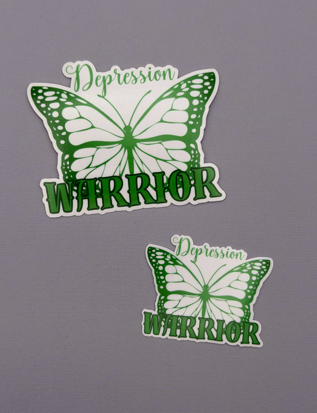 Depression Warrior Butterfly Sticker or Magnet