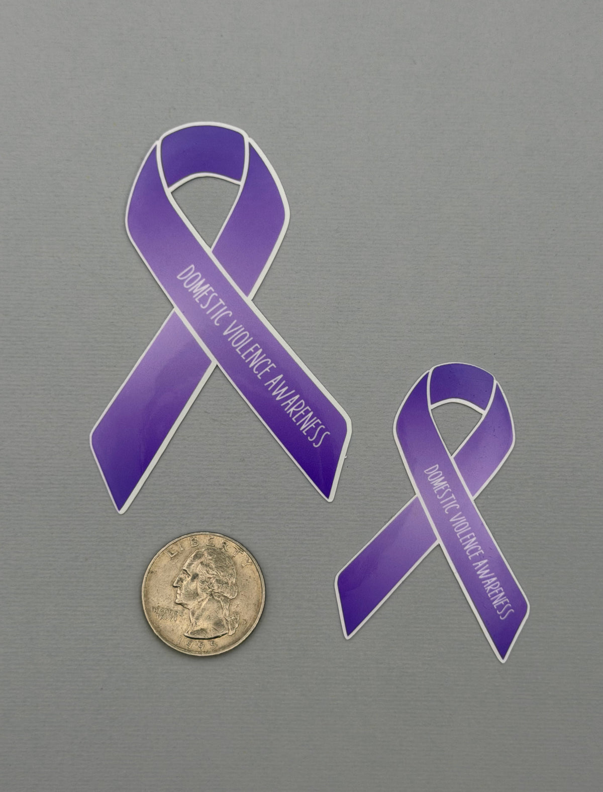 Domestic Violence Awareness Ribbon Sticker or Magnet