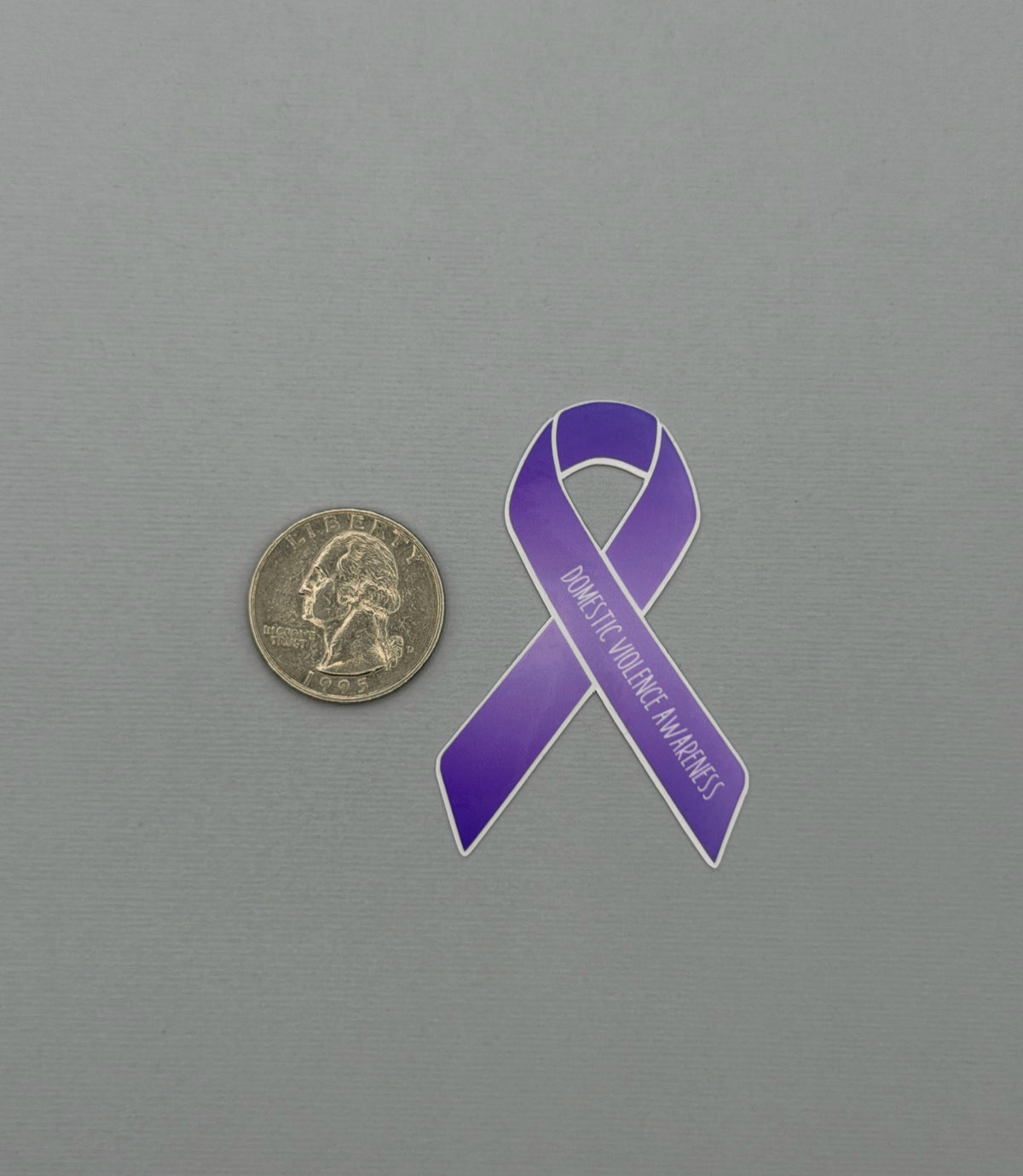 Domestic Violence Awareness Ribbon Sticker or Magnet