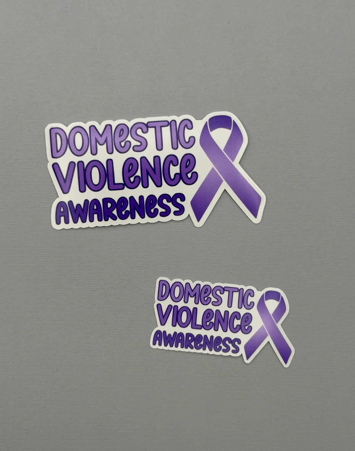 Domestic Violence Awareness with Ribbon Sticker or Magnet