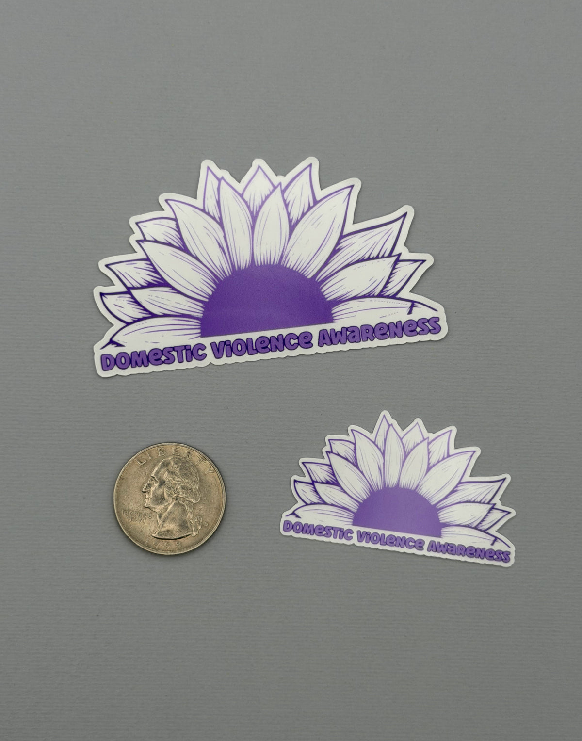 Domestic Violence Awareness Sunflower Sticker or Magnet
